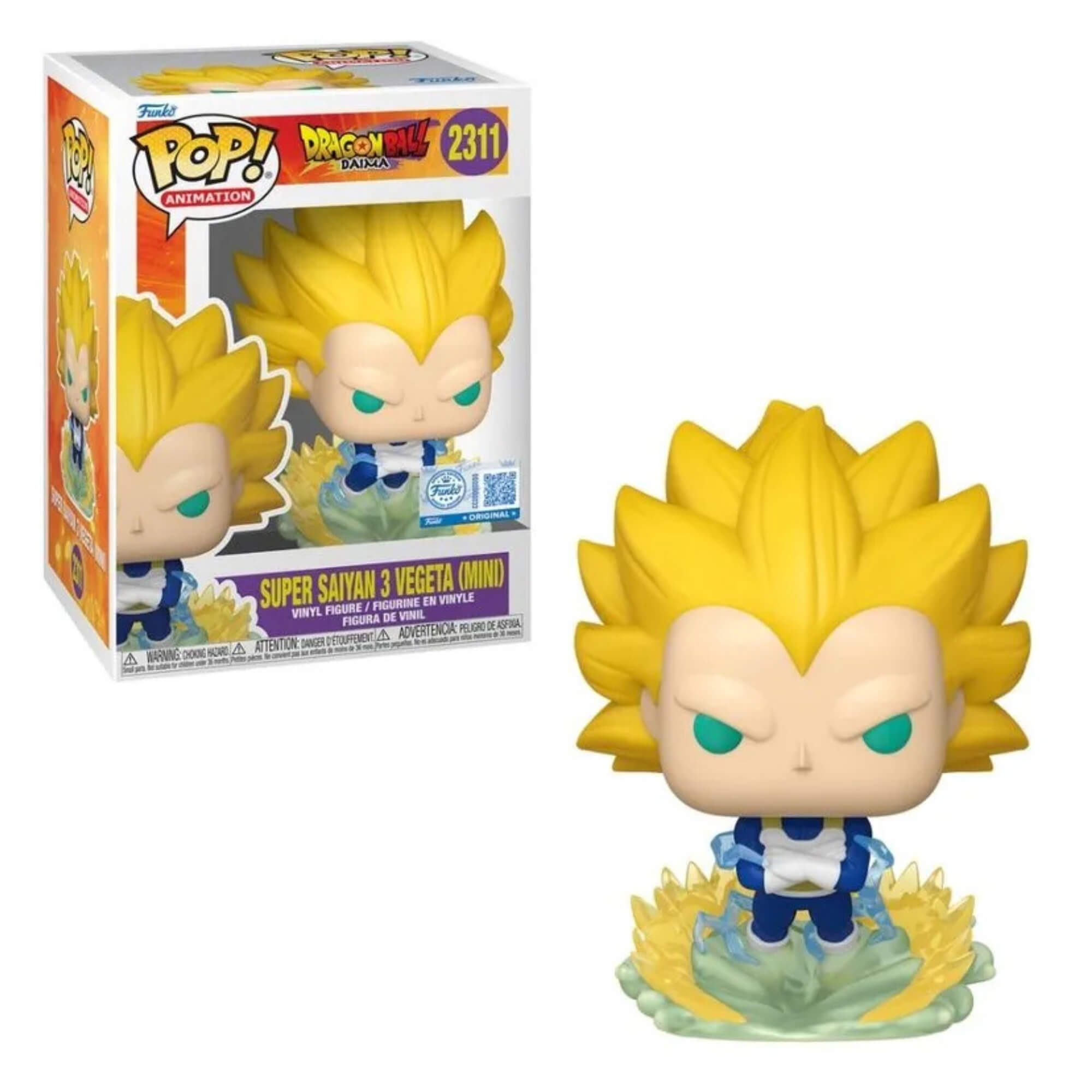 Boneco Funko Pop! Exclusivo Dragon Ball Daima - Super Saiyajin 3 Vegeta Candide - 12895