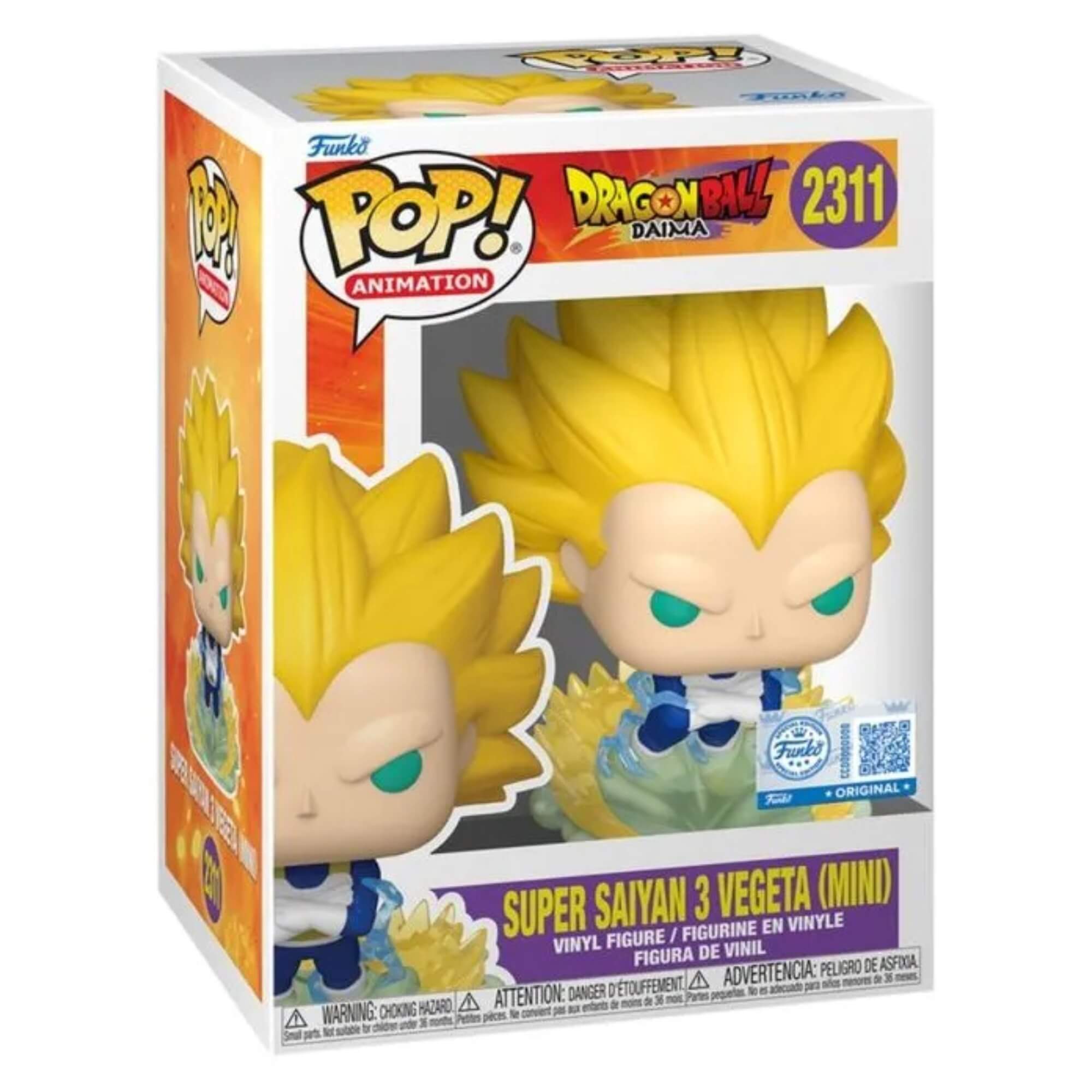 Boneco Funko Pop! Exclusivo Dragon Ball Daima - Super Saiyajin 3 Vegeta Candide - 12895