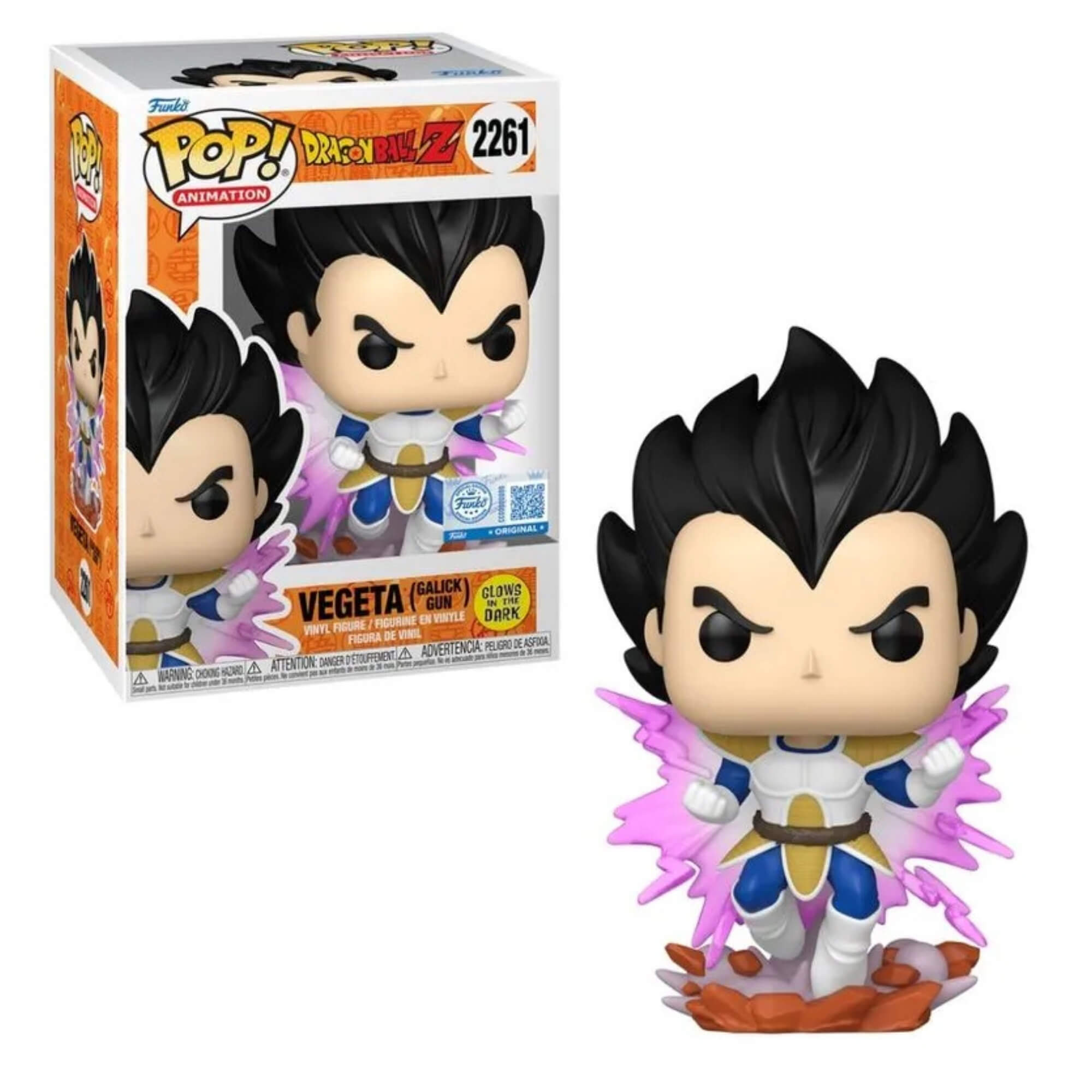 Boneco Colecionável Funko Pop! Exclusivo Dragon Ball Z - Vegeta Galick Gun (Glow) Candide - 12992