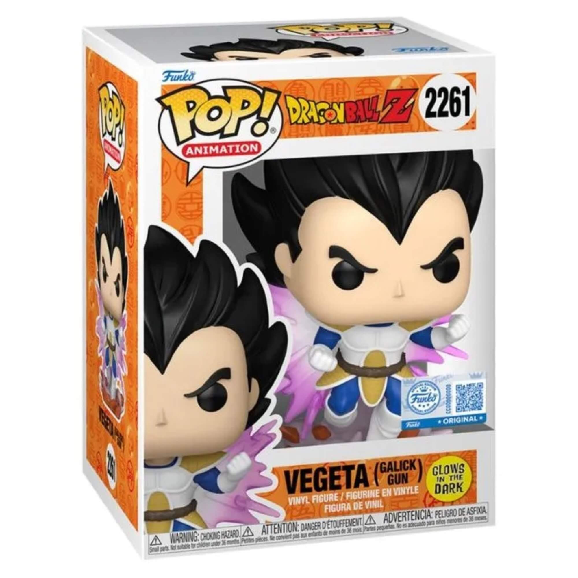 Boneco Colecionável Funko Pop! Exclusivo Dragon Ball Z - Vegeta Galick Gun (Glow) Candide - 12992