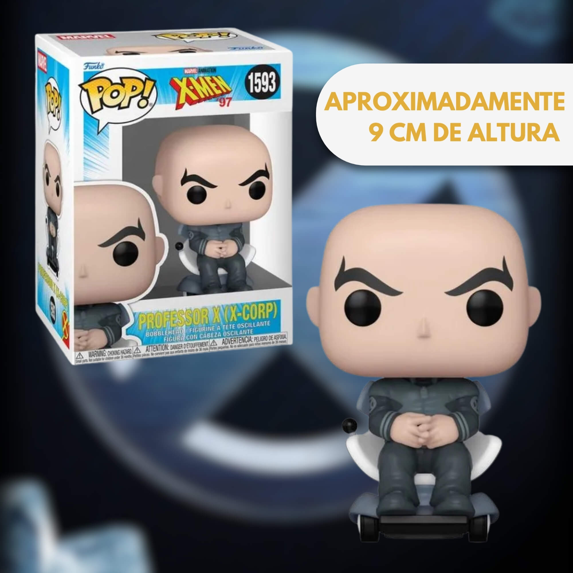 Boneco Colecionável Funko Pop! Marvel X-Men 97 - Professor X Candide - 12958