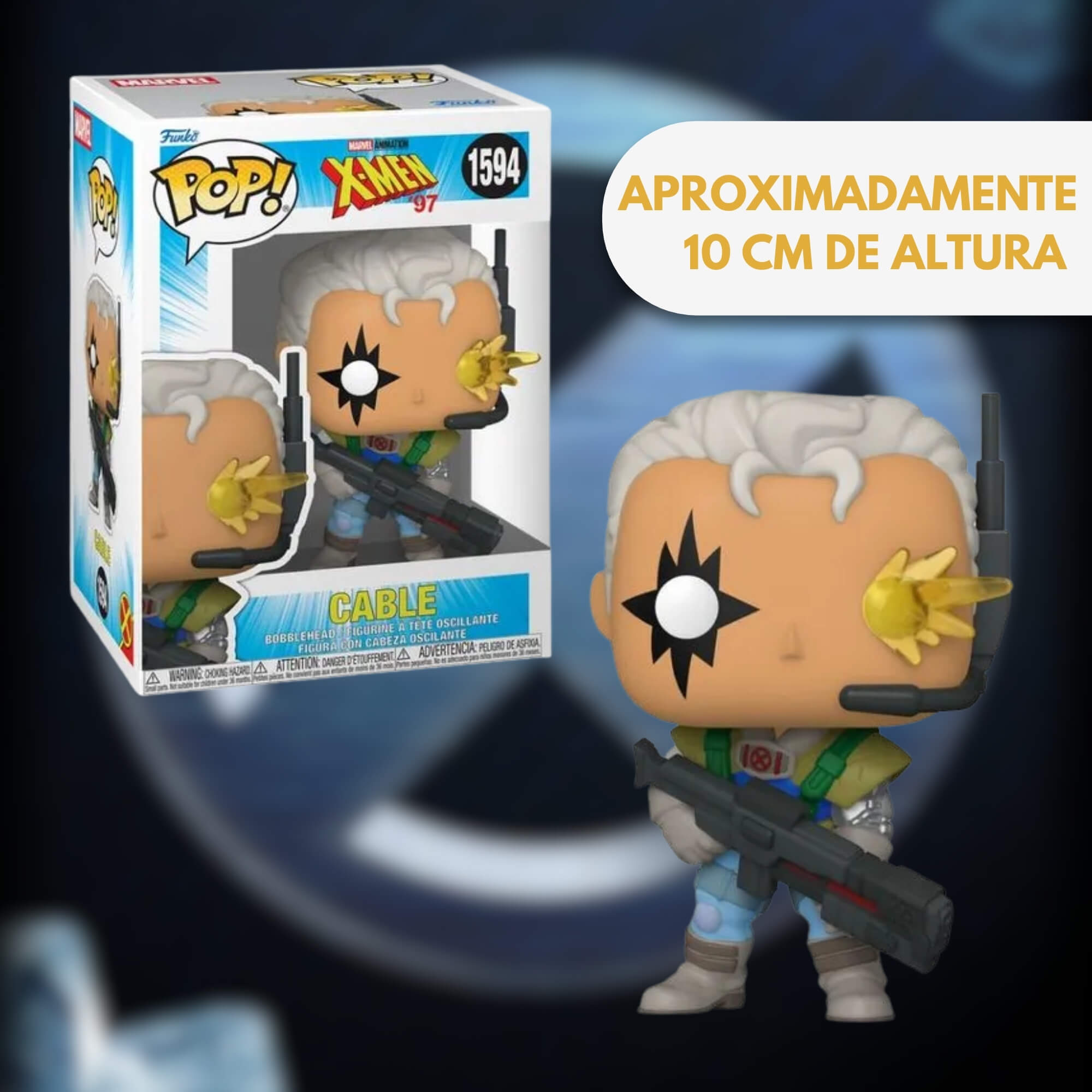 Boneco Colecionável Funko Pop! Marvel X-Men 97 - Cable Candide - 12959