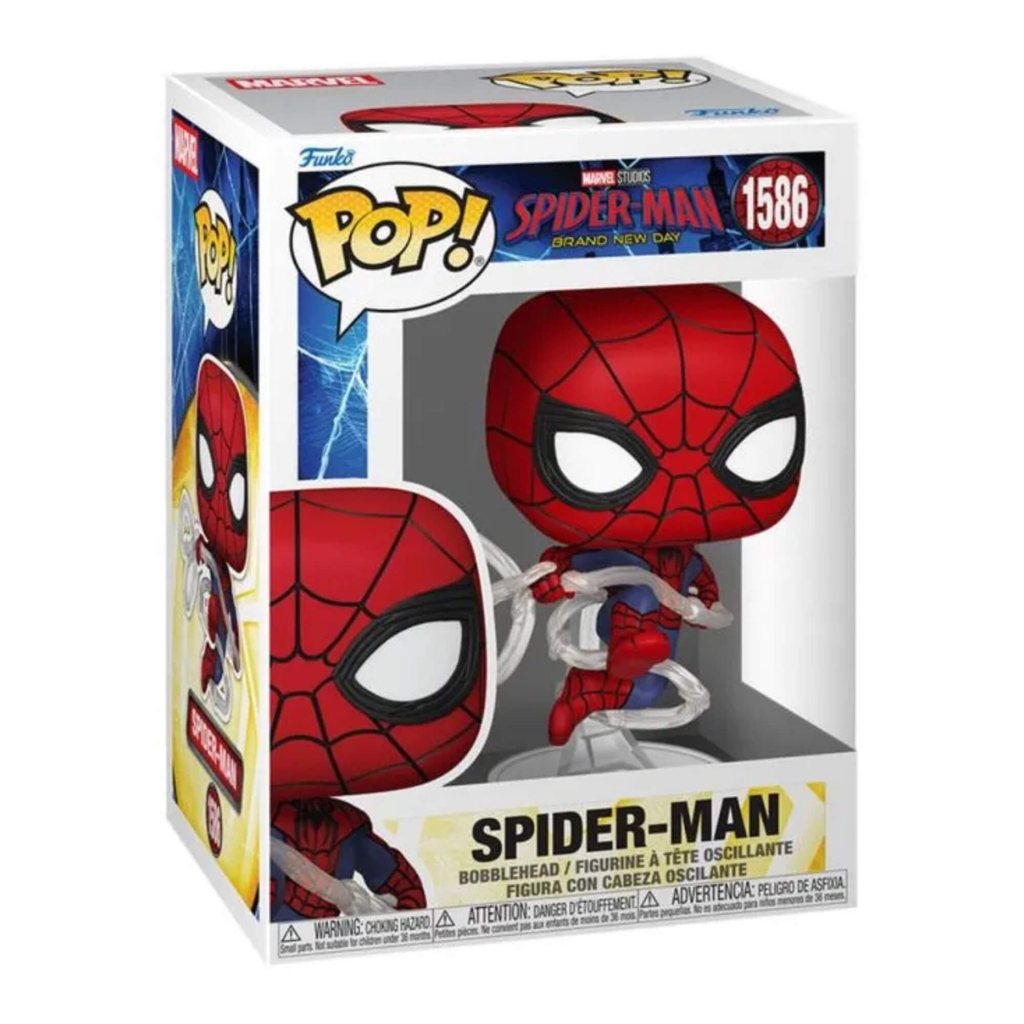 Boneco Colecionável Funko Pop! Marvel Homem-Aranha: Um Novo Dia - com Teia Candide - 12930
