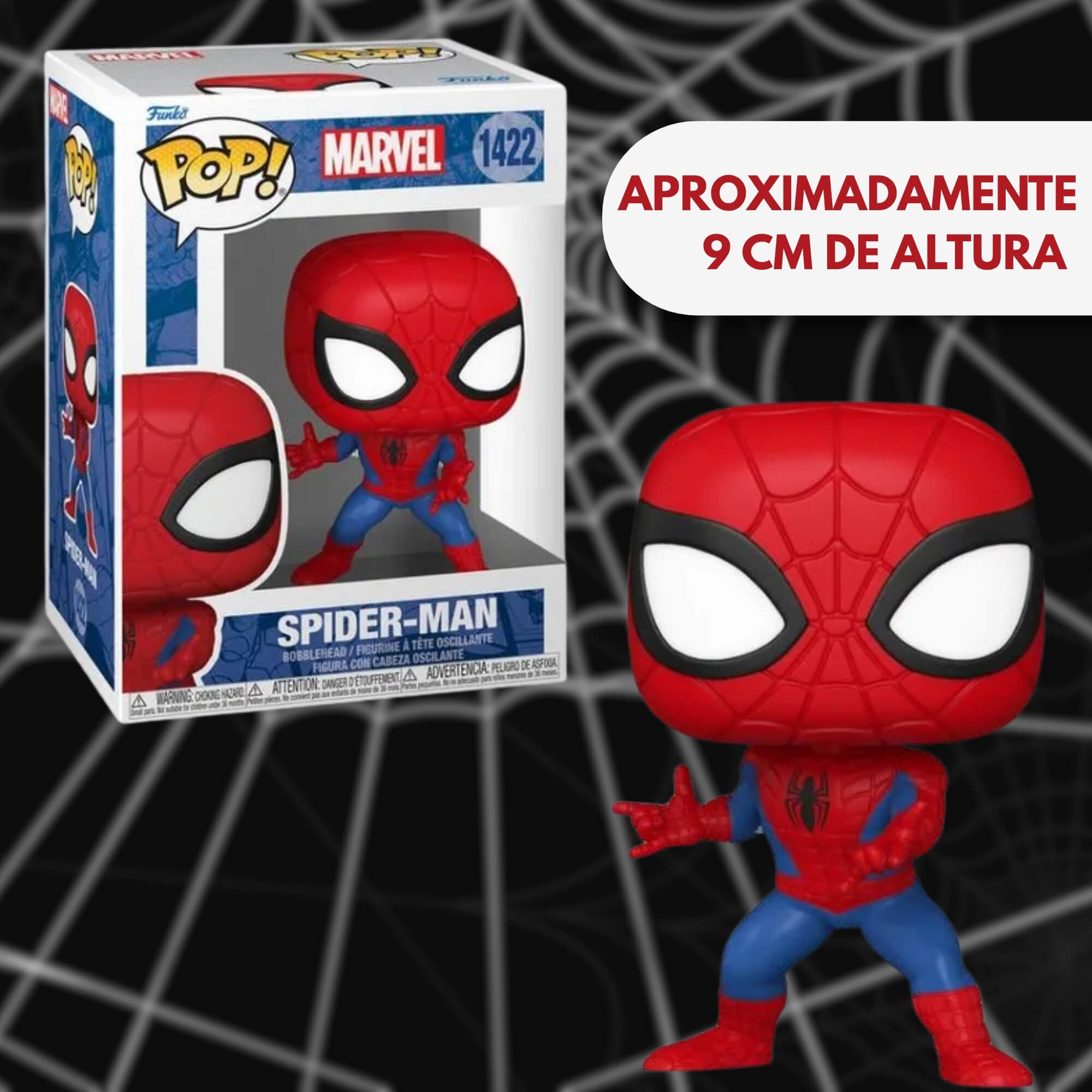 Boneco Colecionável Funko Pop! Marvel Classicos- Homem-Aranha Candide - 11699