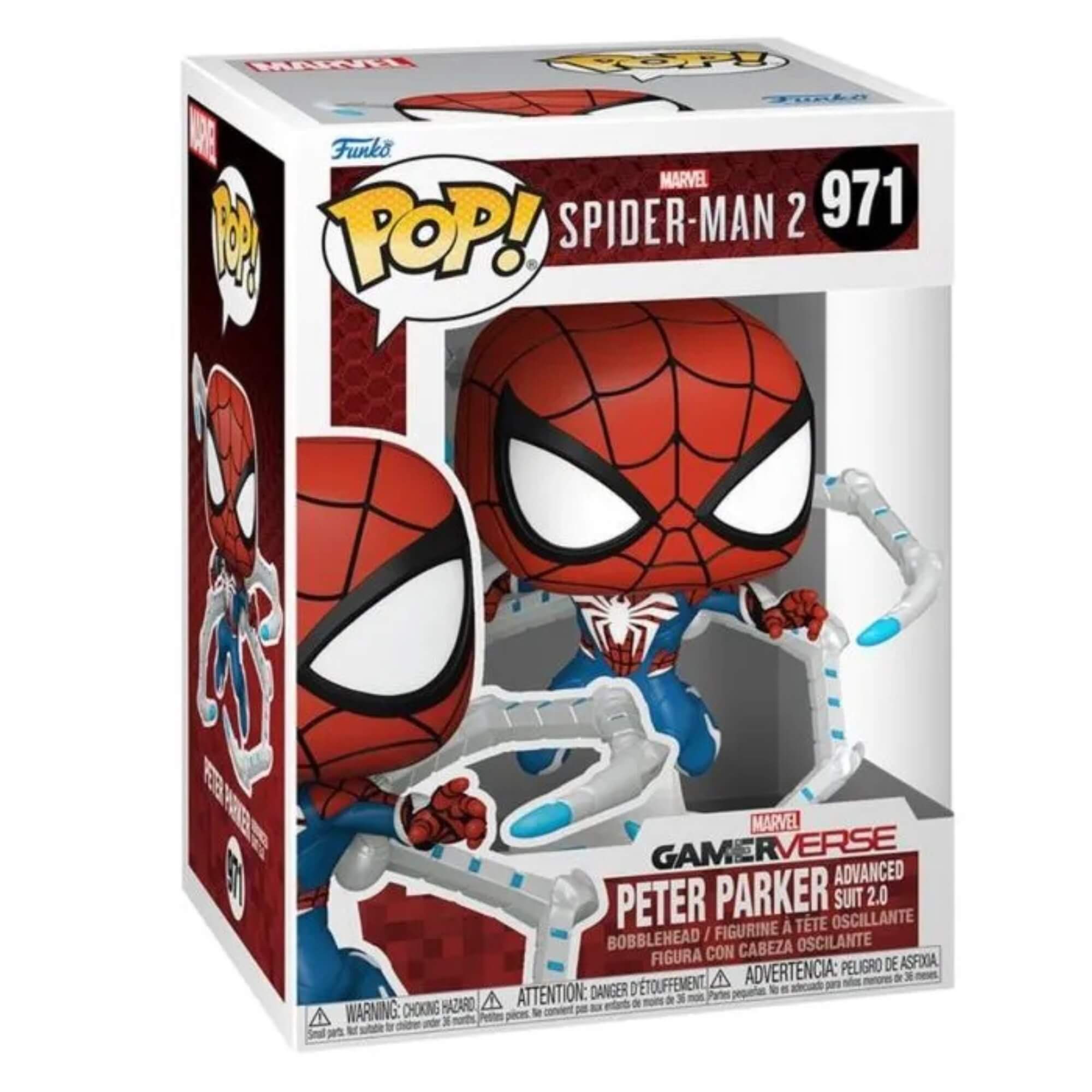 Boneco Funko Pop! Games - Homem-Aranha 2 - Peter Parker Traje Avancado 2.0 Candide - 11267
