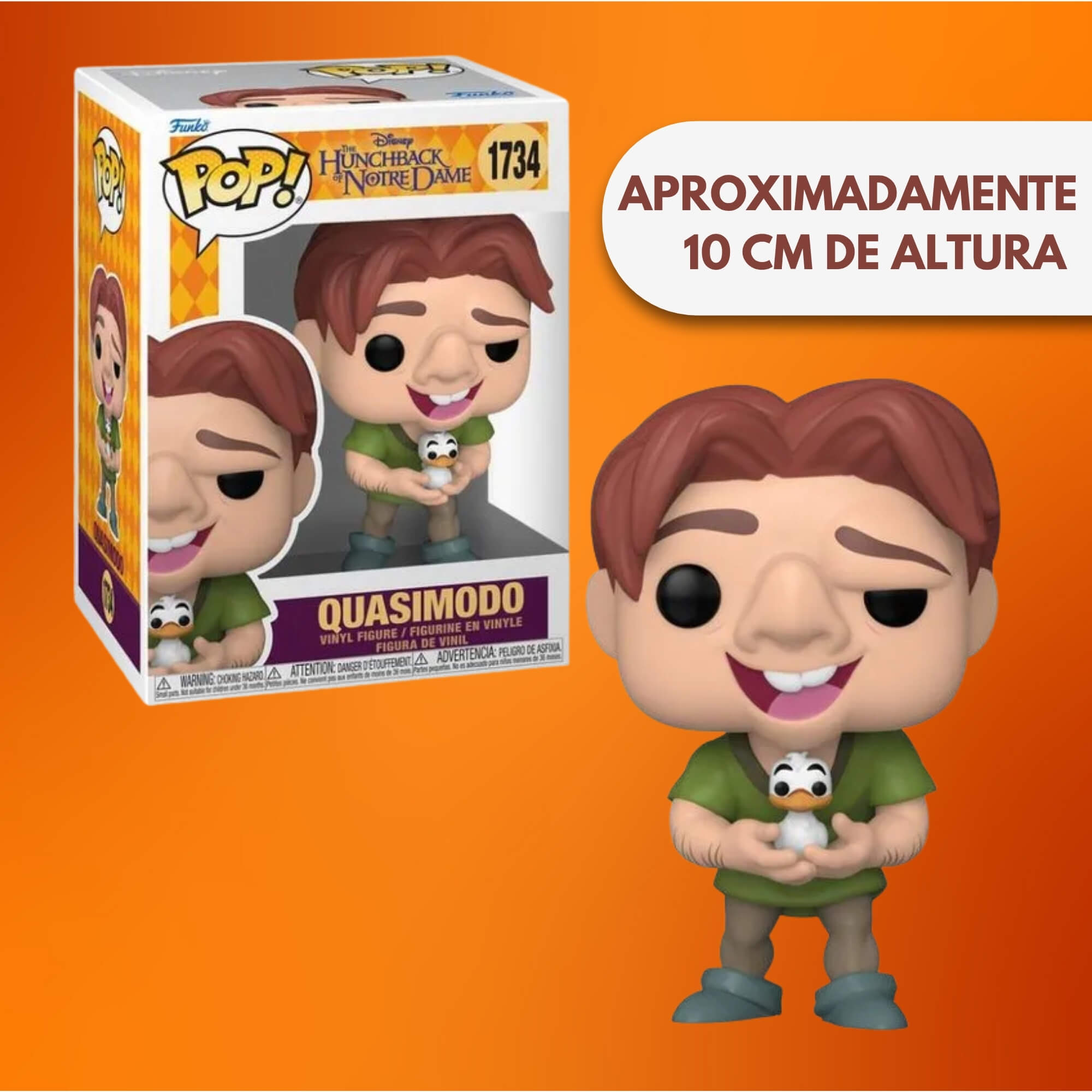 Boneco Colecionável Funko Pop! Disney O Corcunda de Notre Dame - Quasimodo Candide - 12942