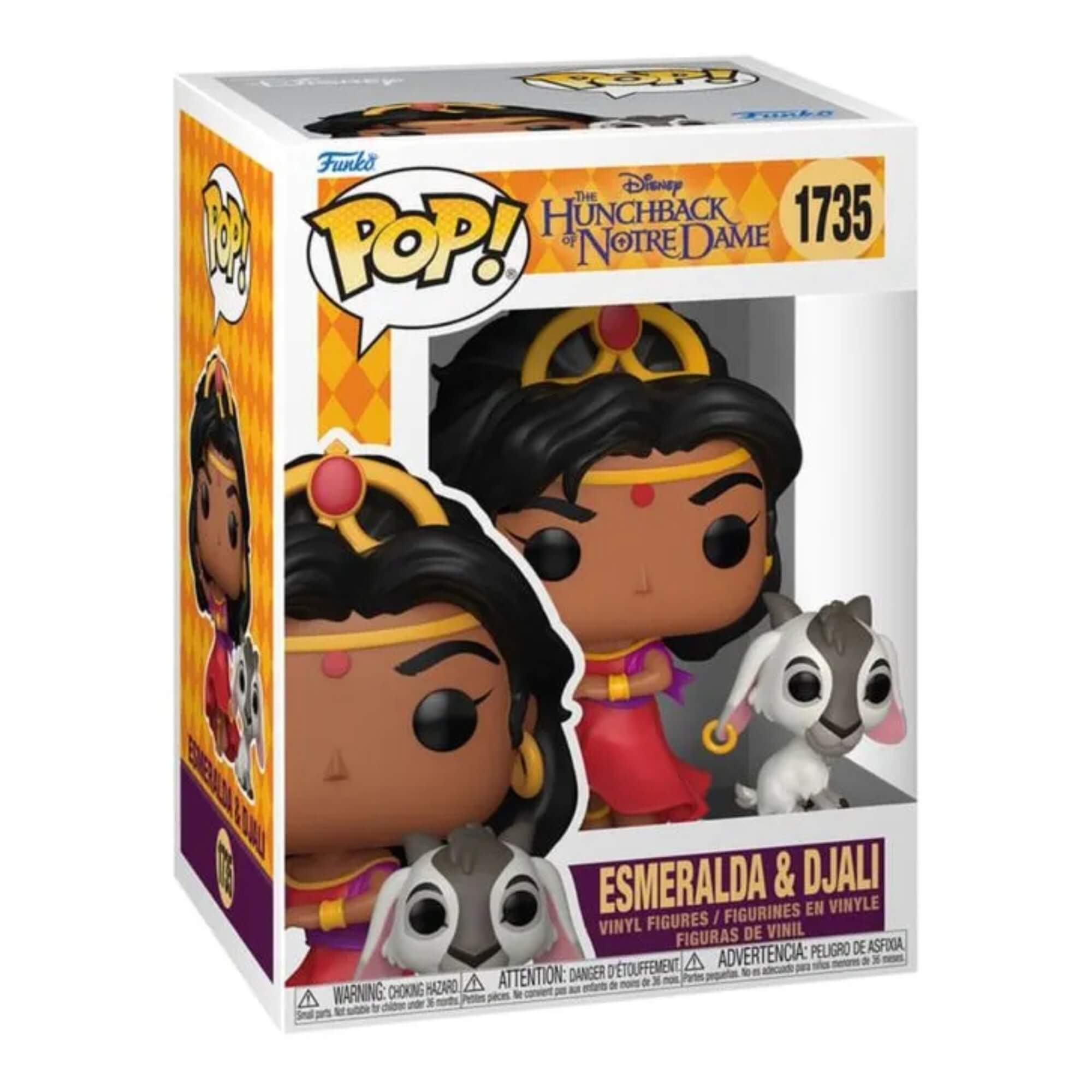 Boneco Funko Pop! Buddy Disney O Corcunda de Notre Dame - Esmeralda Djali Candide - 12941
