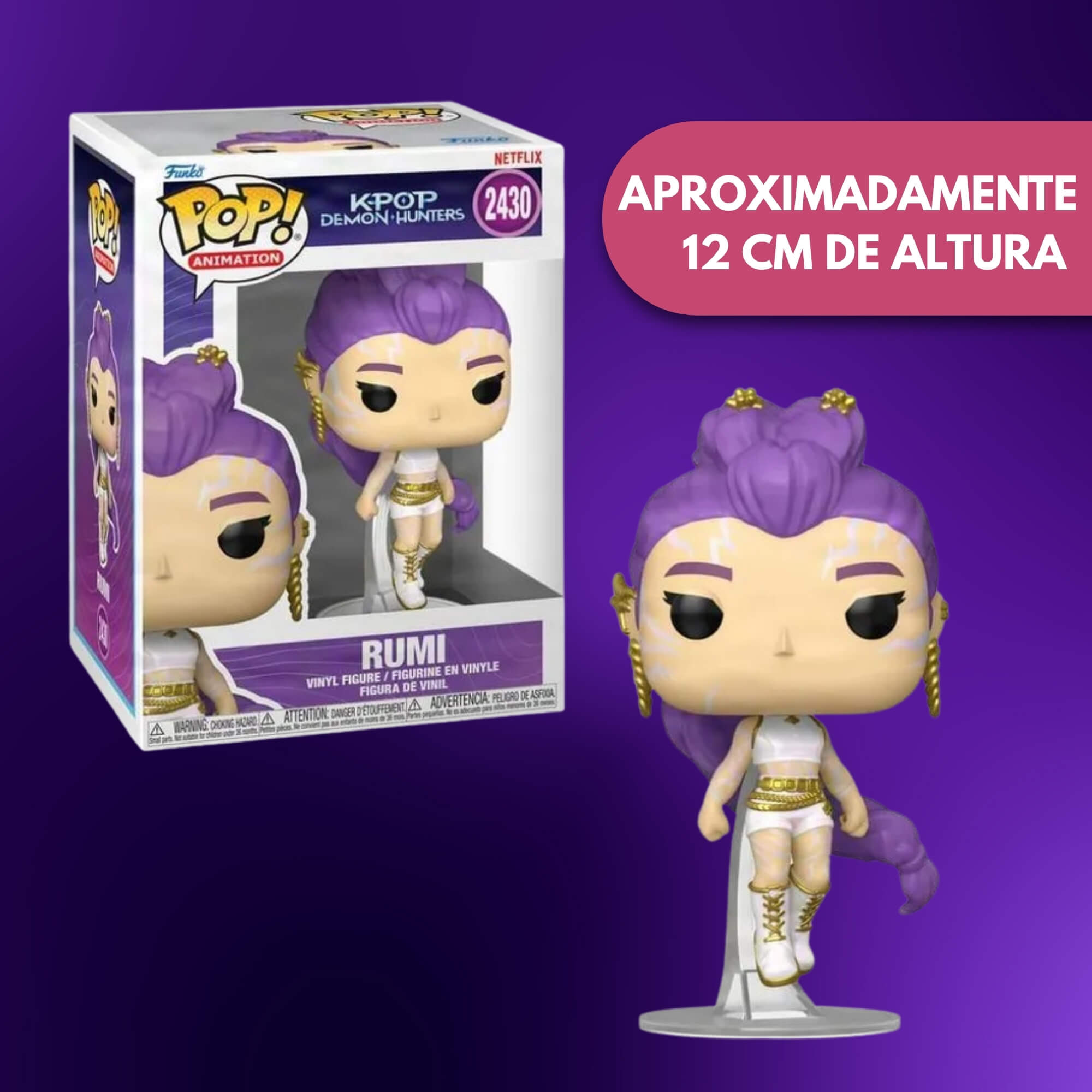 Boneco Funko Pop! Guerreiras do K-Pop - Rumi Sortido (What It Sounds Like) Candide - 13085