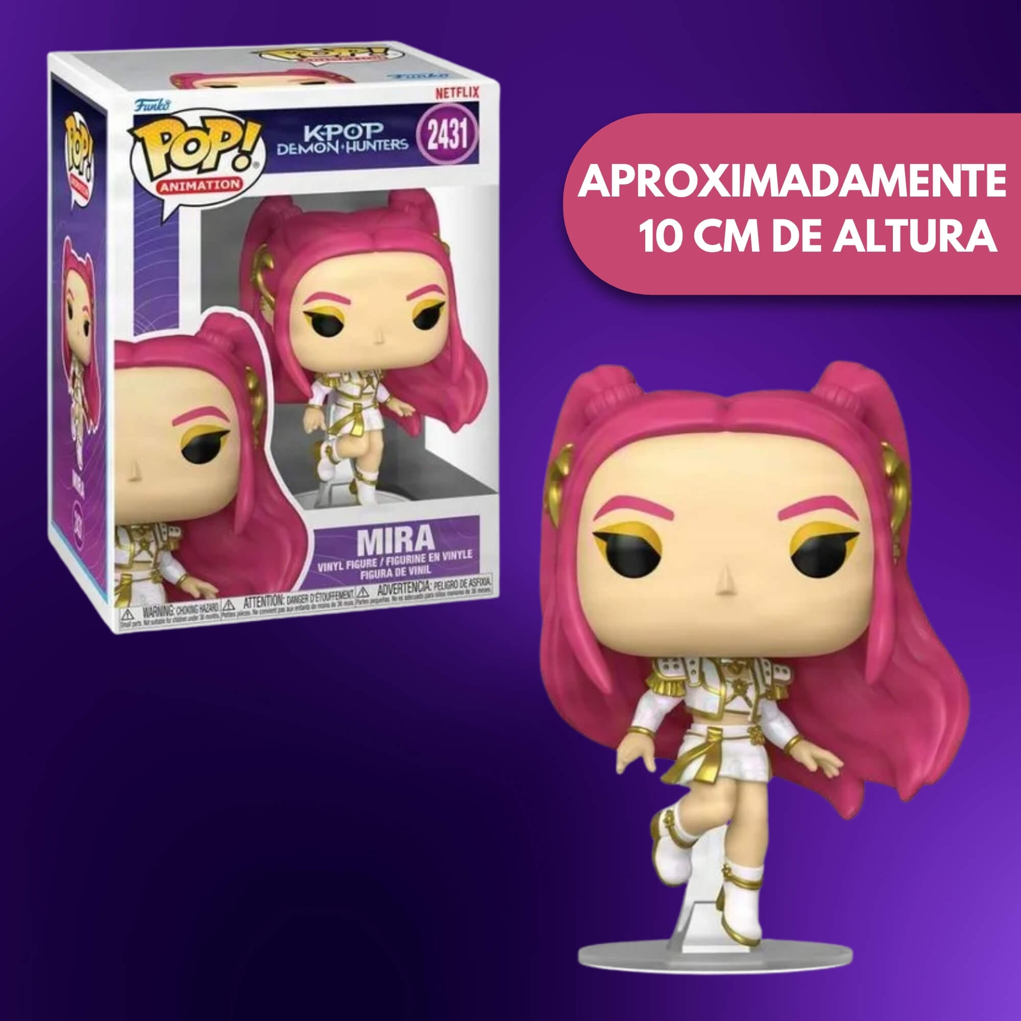 Boneco Colecionável Funko Pop! Guerreiras do K-Pop - Mira (What It Sounds Like) Candide - 13084