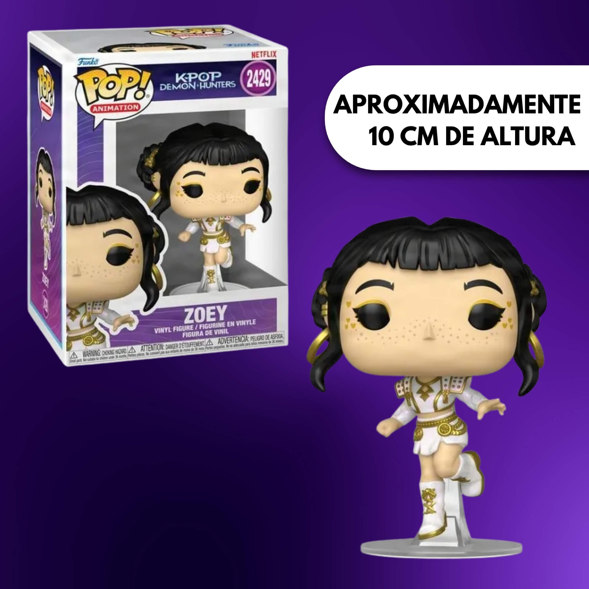 Boneco Colecionável Funko Pop! Guerreiras do K-Pop - Zoey (What It Sounds Like) Candide - 13086