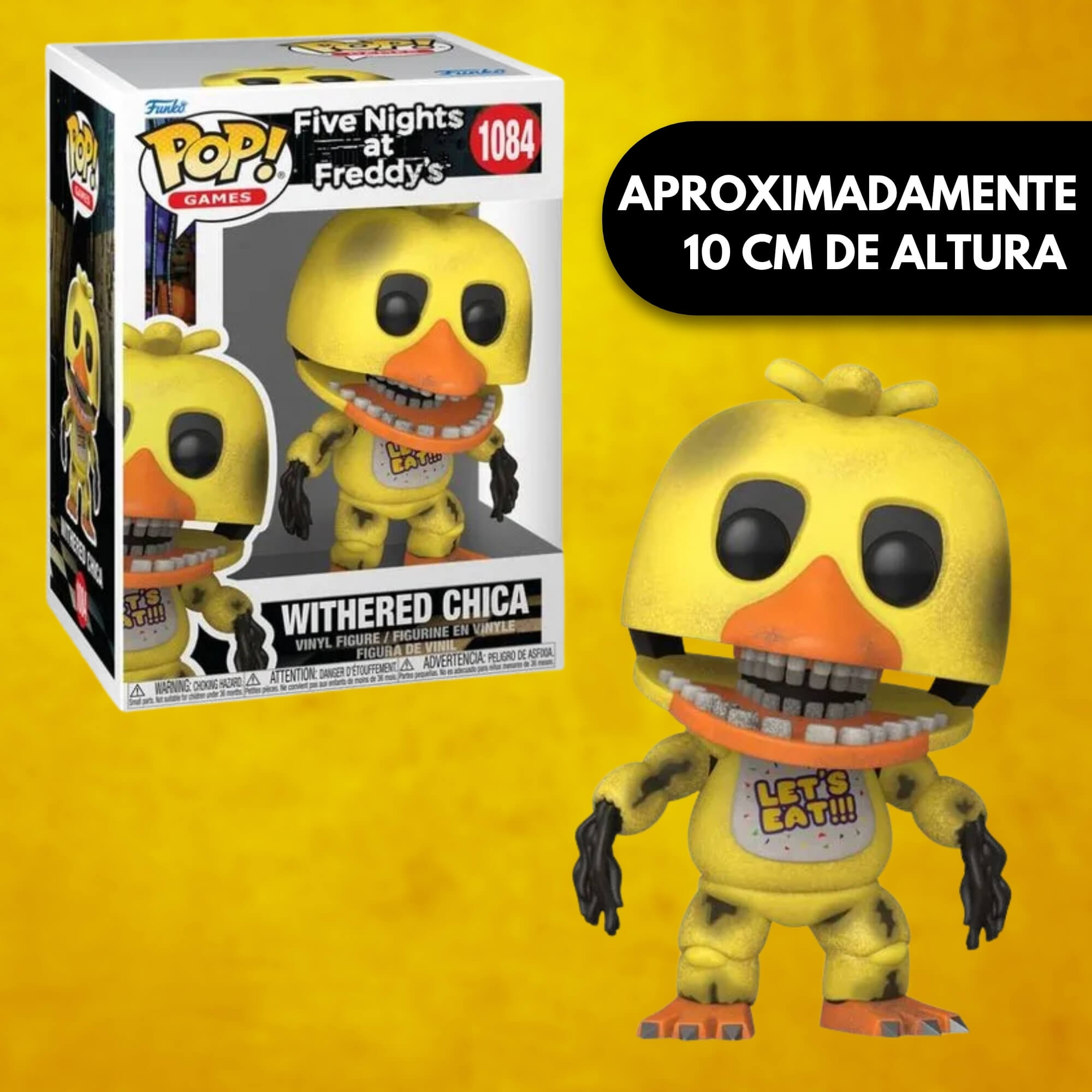 Boneco Funko Pop! Five Nights at Freddys - Withered Chica Candide - 12163