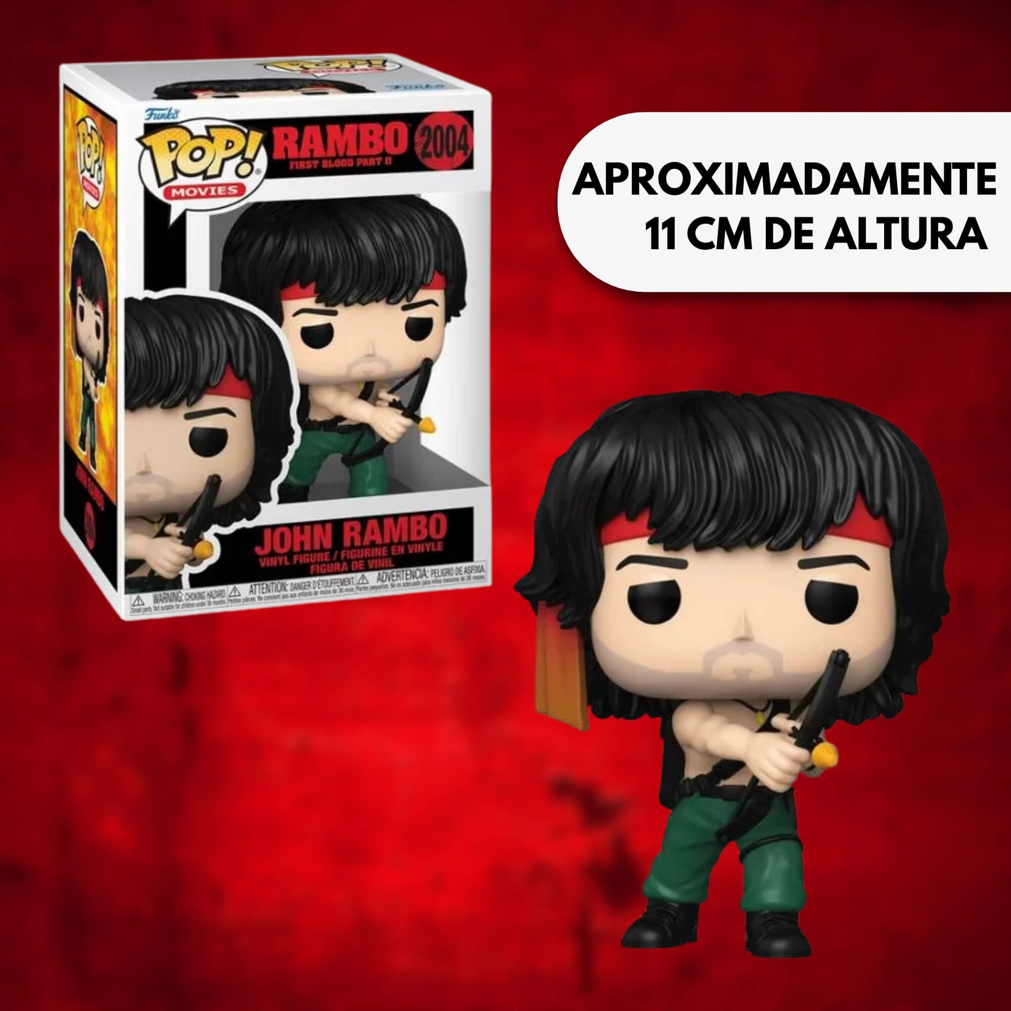 Boneco Colecionável Funko Pop! Rambo 2 - John Rambo Candide - 12854