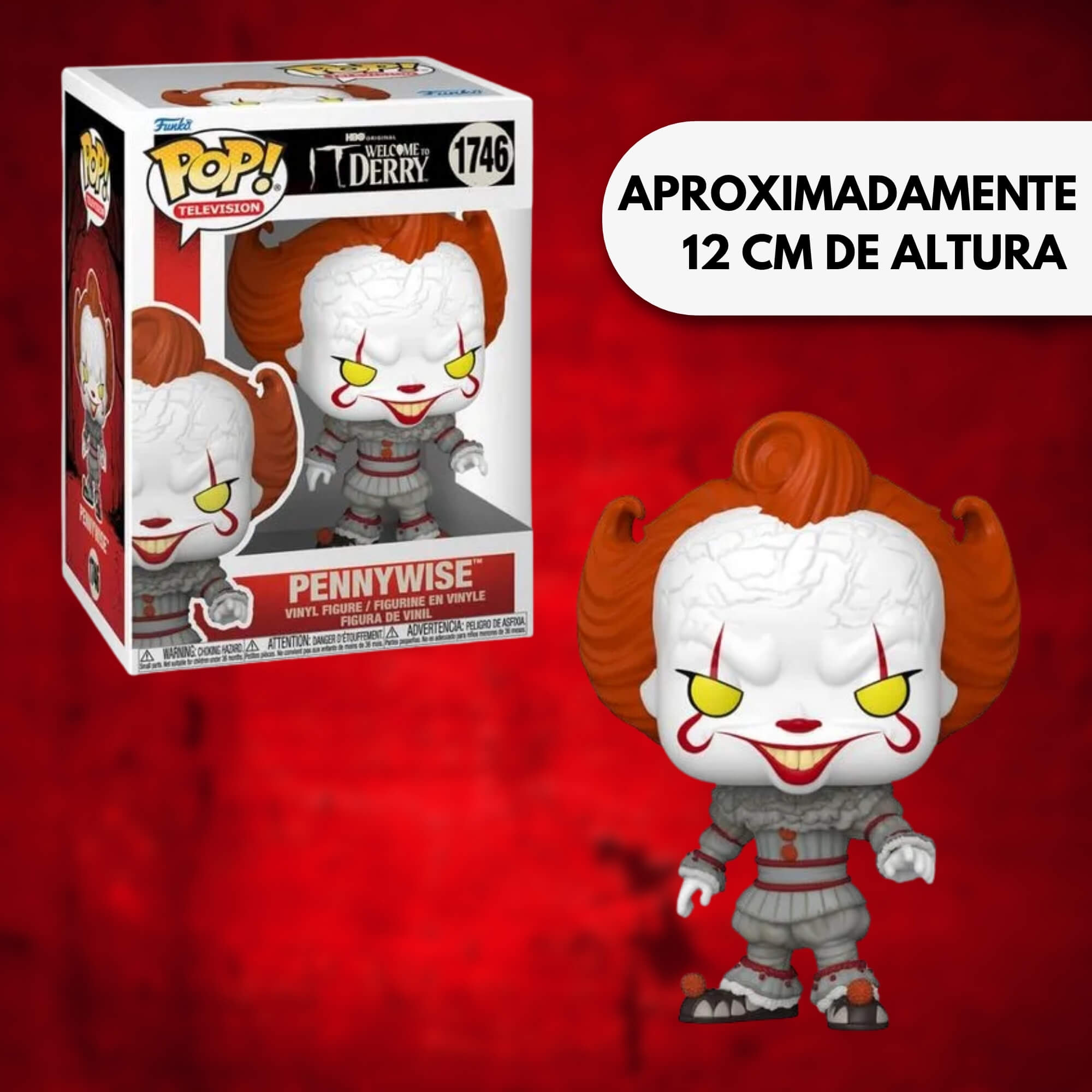 Boneco Colecionável Funko Pop! It: Bem-Vindo a Derry - Pennywise Candide - 12361