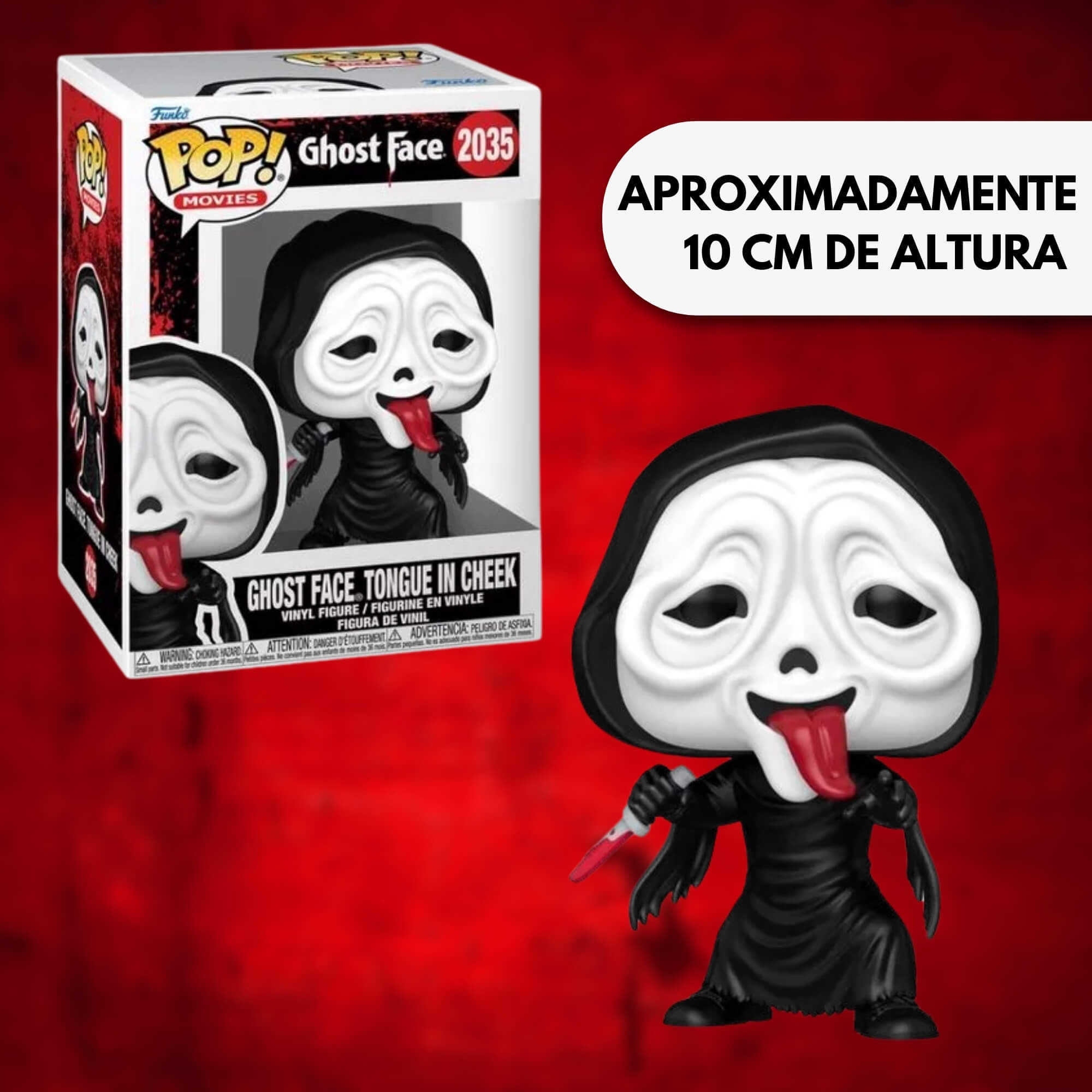 Boneco Colecionável Funko Pop! Todo Mundo em Panico - Ghostface Lingua pra Fora Candide - 12945
