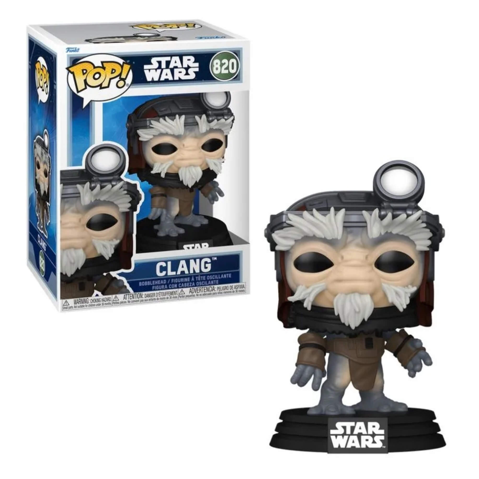 Boneco Colecionável Funko Pop! Star Wars Mandalorian e Grogu - Anzellan Candide - 12848