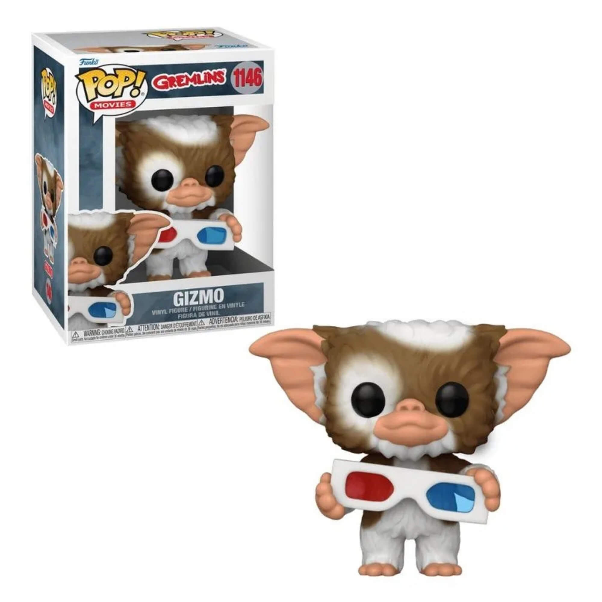 Boneco Colecionável Funko Pop! Gremlins - Gizmo com Oculos 3D Candide - 13077