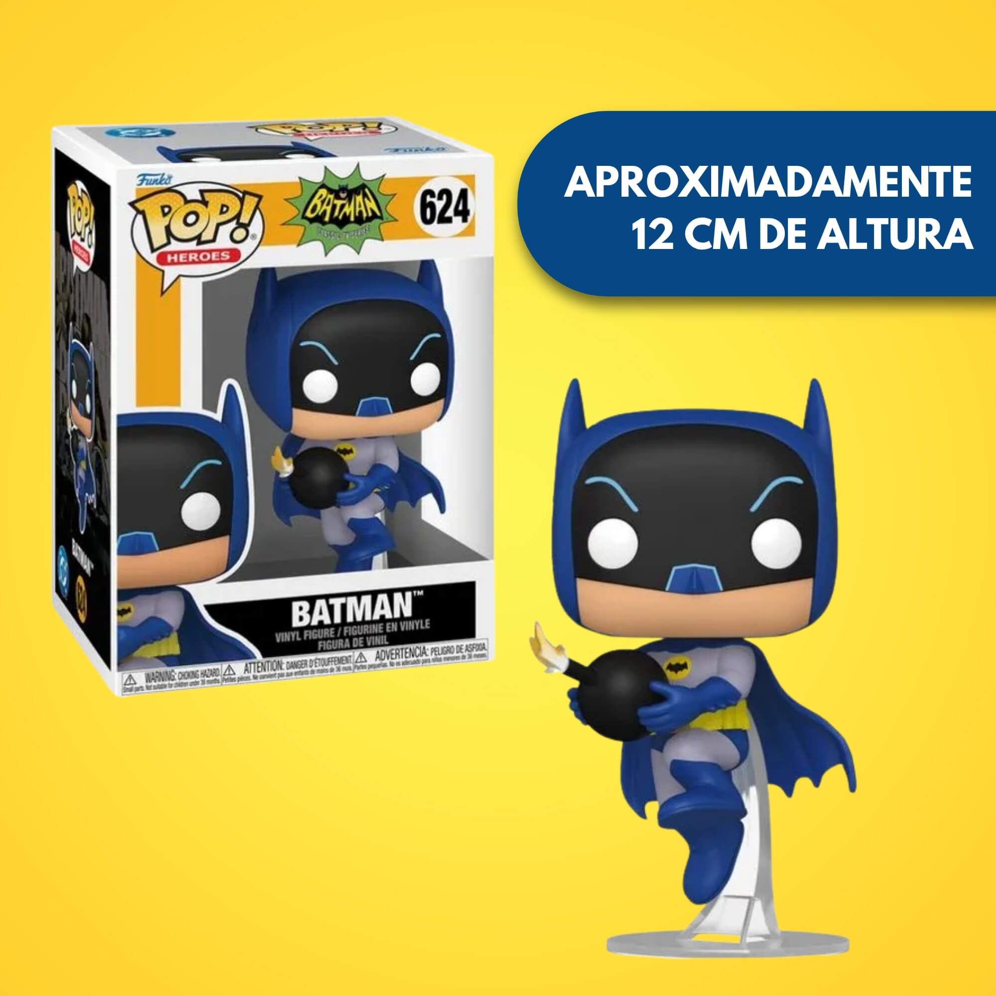 Boneco Colecionável Funko Pop! DC Batman com Bomba - O Homem Morcego Candide - 12981