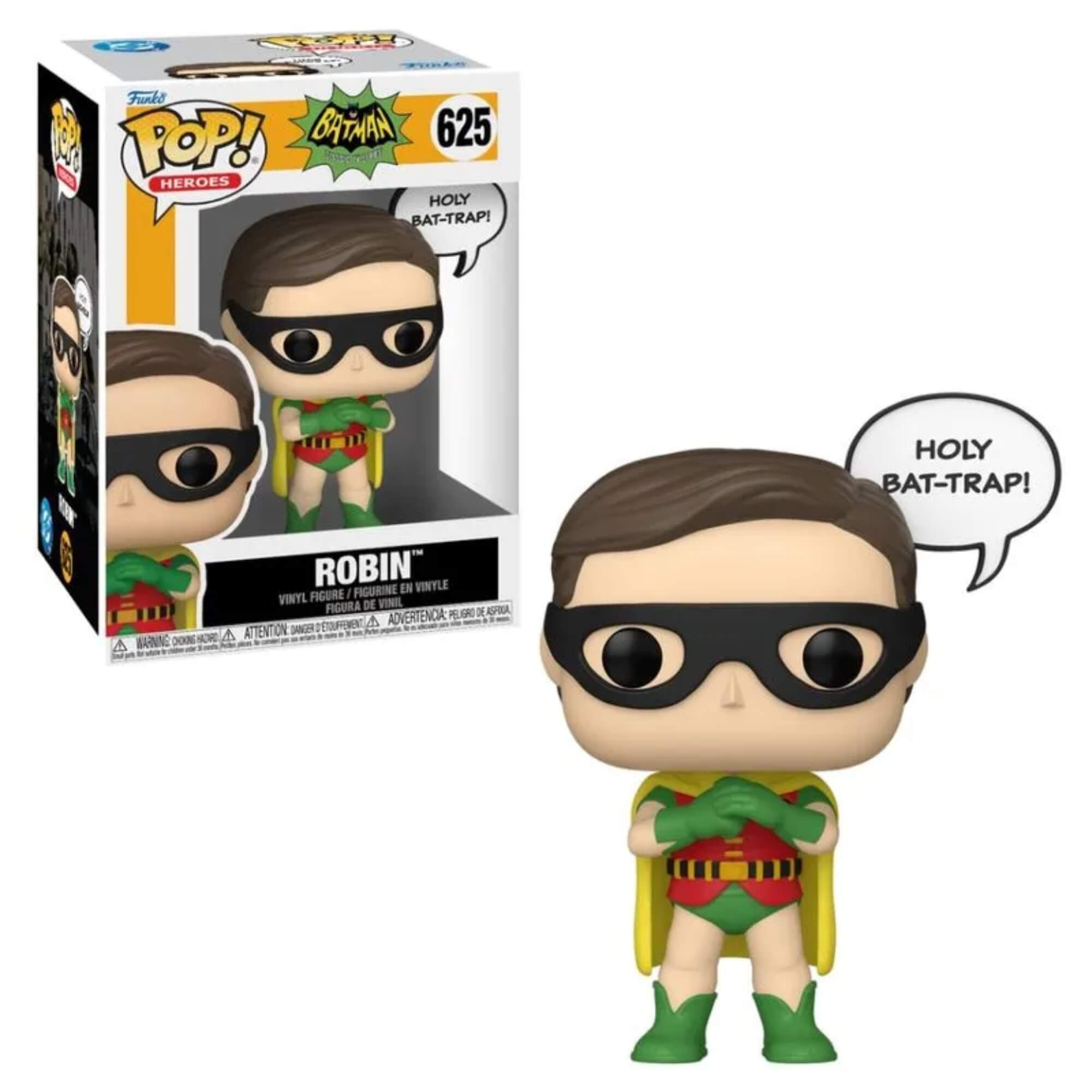Boneco Funko Pop! Sayings DC Batman - O Homem Morcego - Robin Candide - 12982