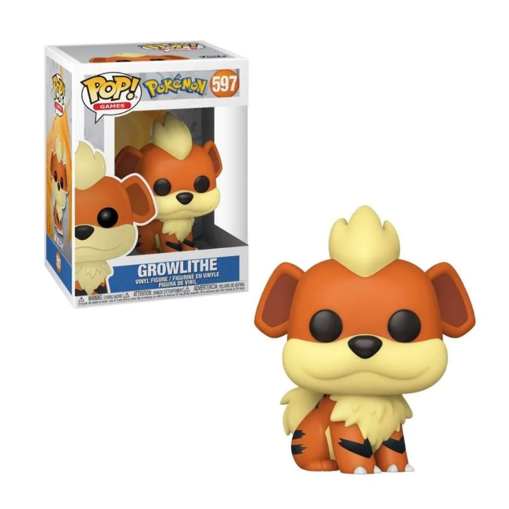 Boneco Colecionável Funko Pop! Pokemon - Growlithe Candide - 11587