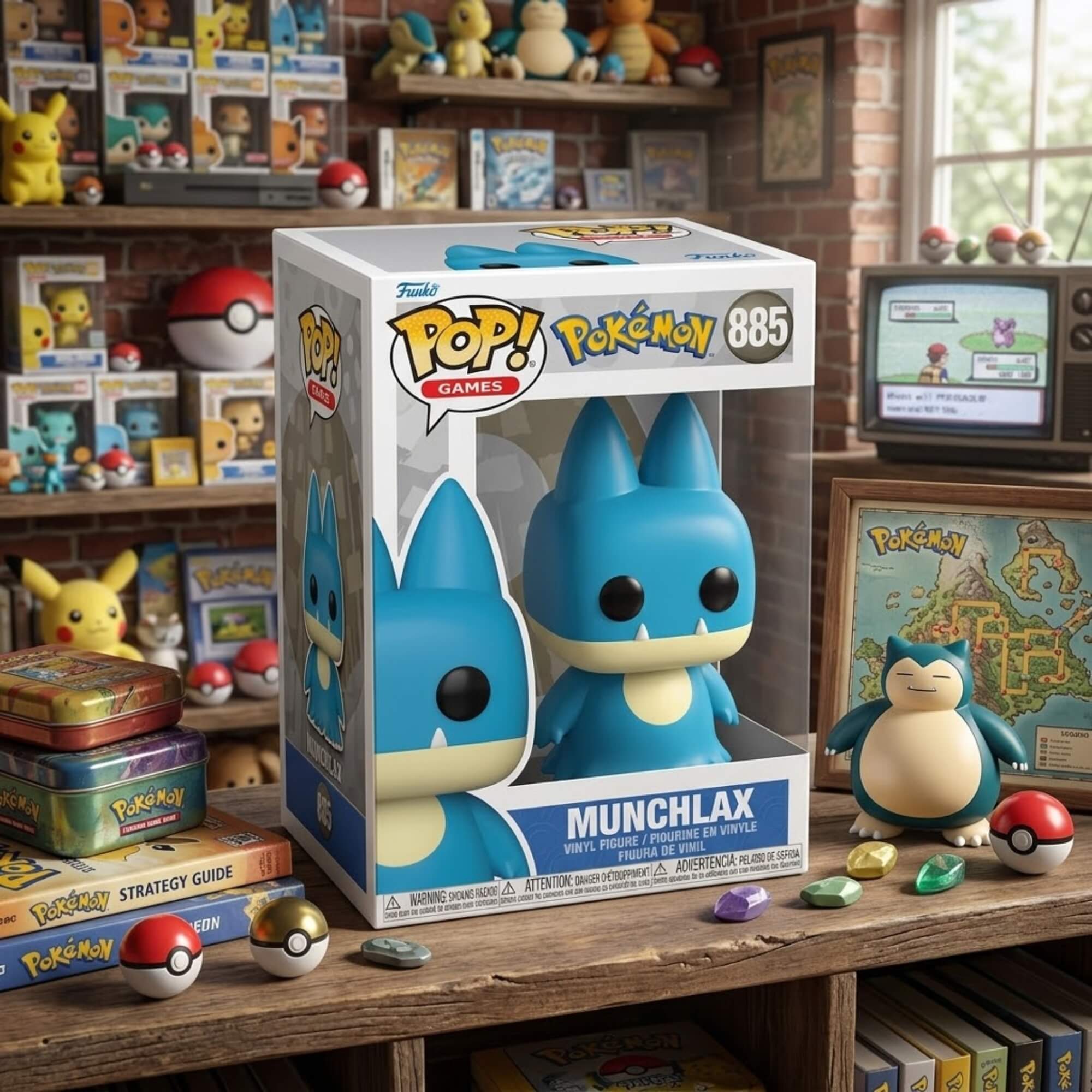 Boneco Funko Pop Pokémon Munchlax Figura Colecionável Candide - 11596