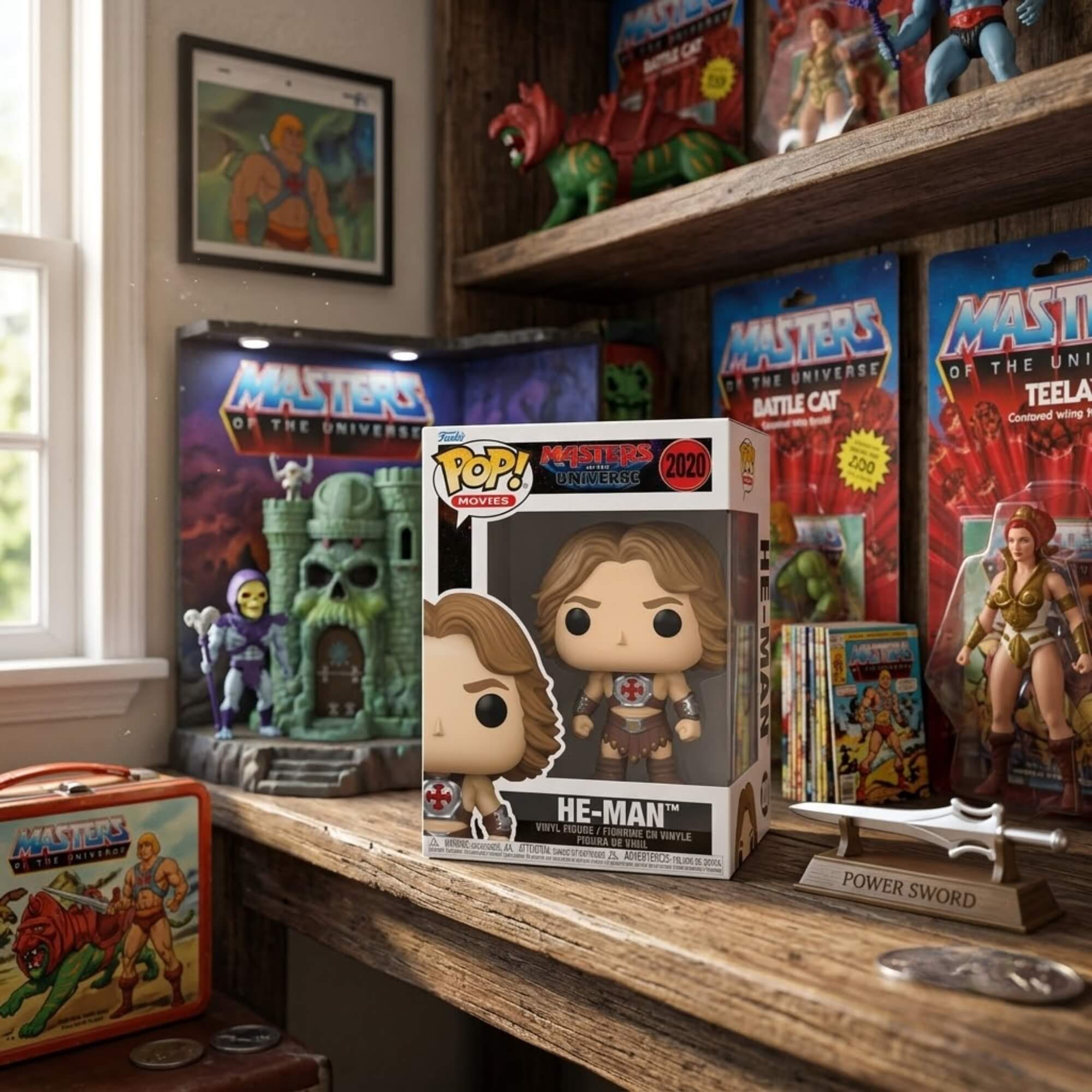Boneco Funko Pop Mestres Do Universo Live Action He-Man Colecionável Candide - 12950