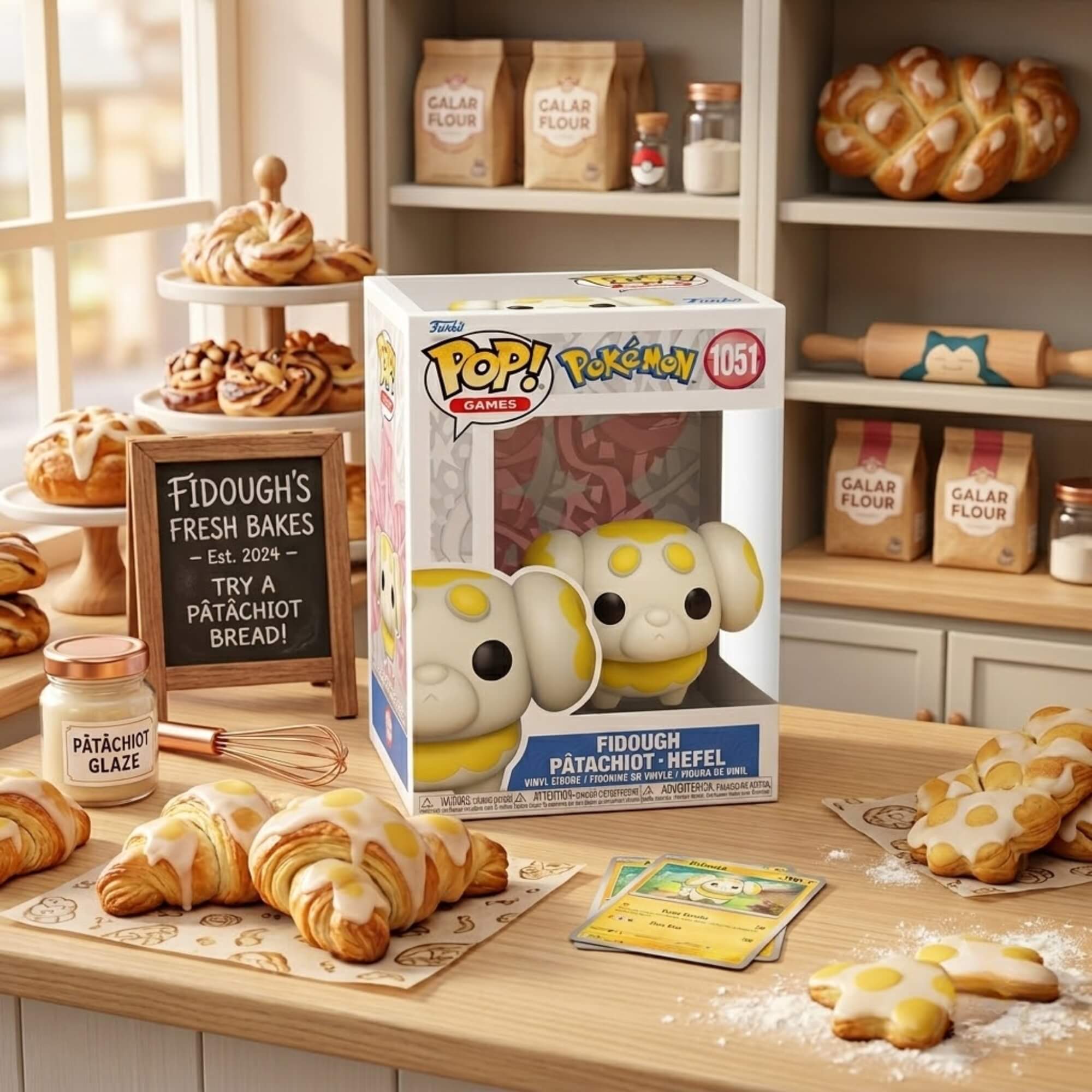 Boneco Funko Pop Pokémon Fidough Colecionável Candide - 12627