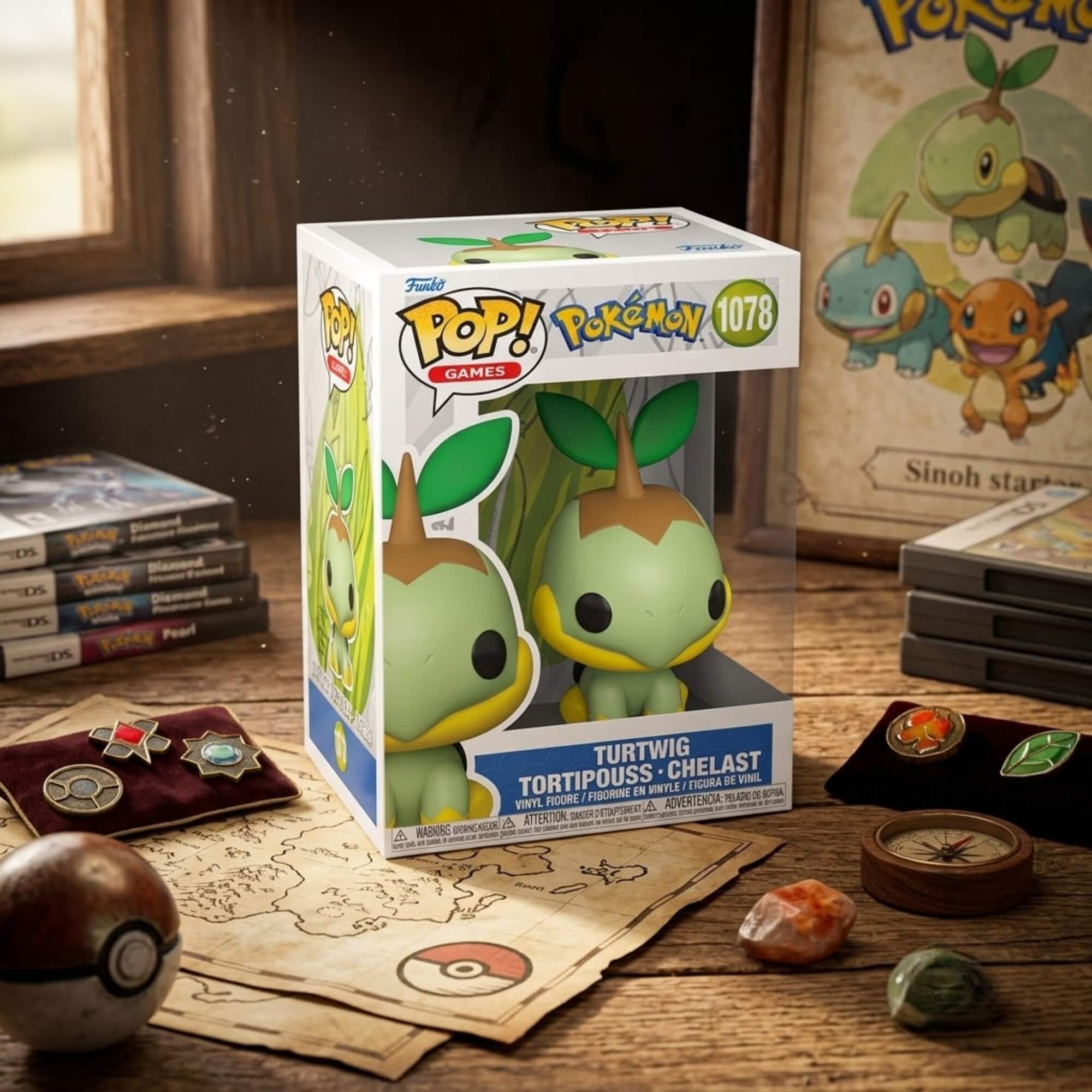 Boneco Funko Pop Pokémon Rowlet Figura Colecionável Candide - 12369
