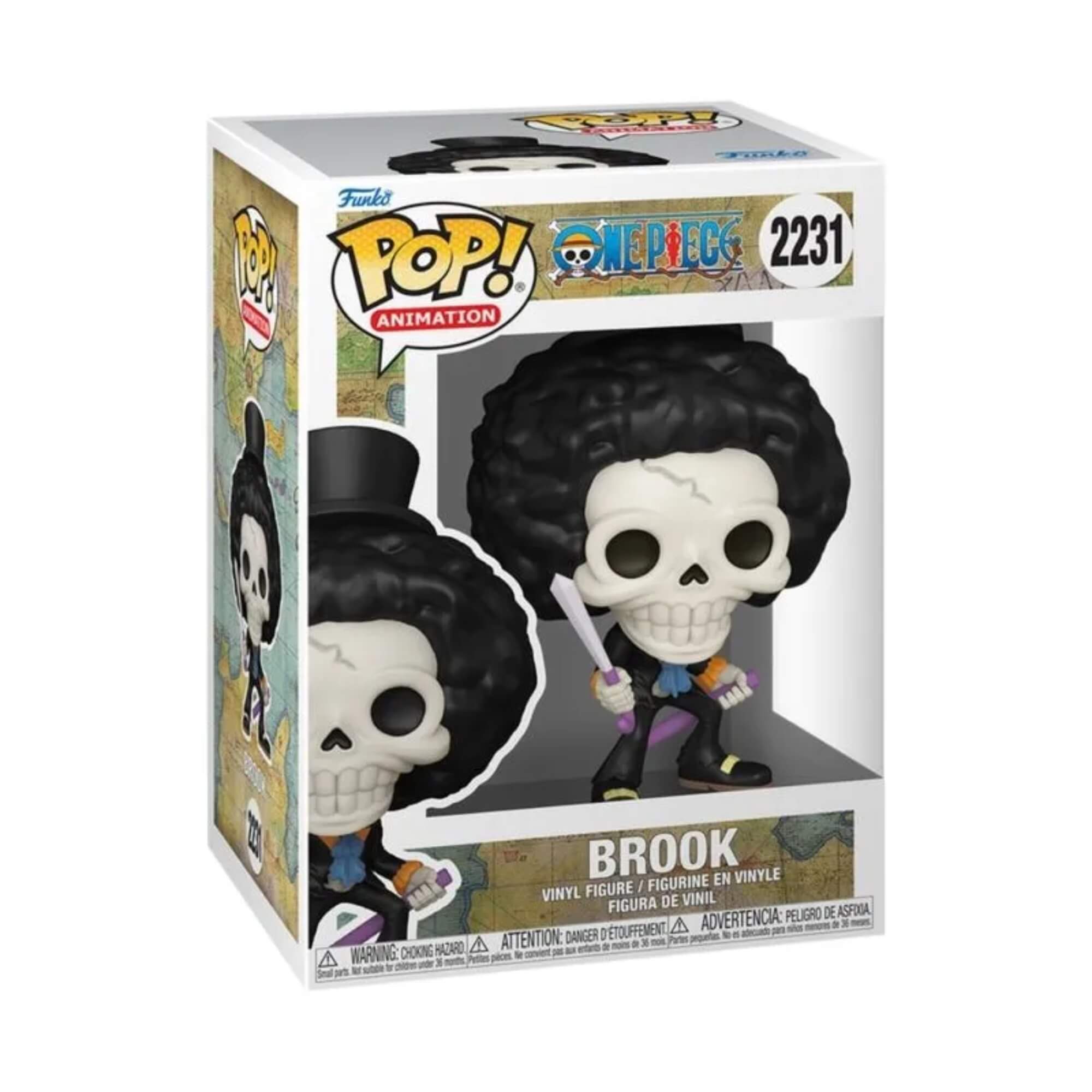 Boneco Funko Pop One Piece Brook Com Espadas Figura Colecionável - Candide 12872