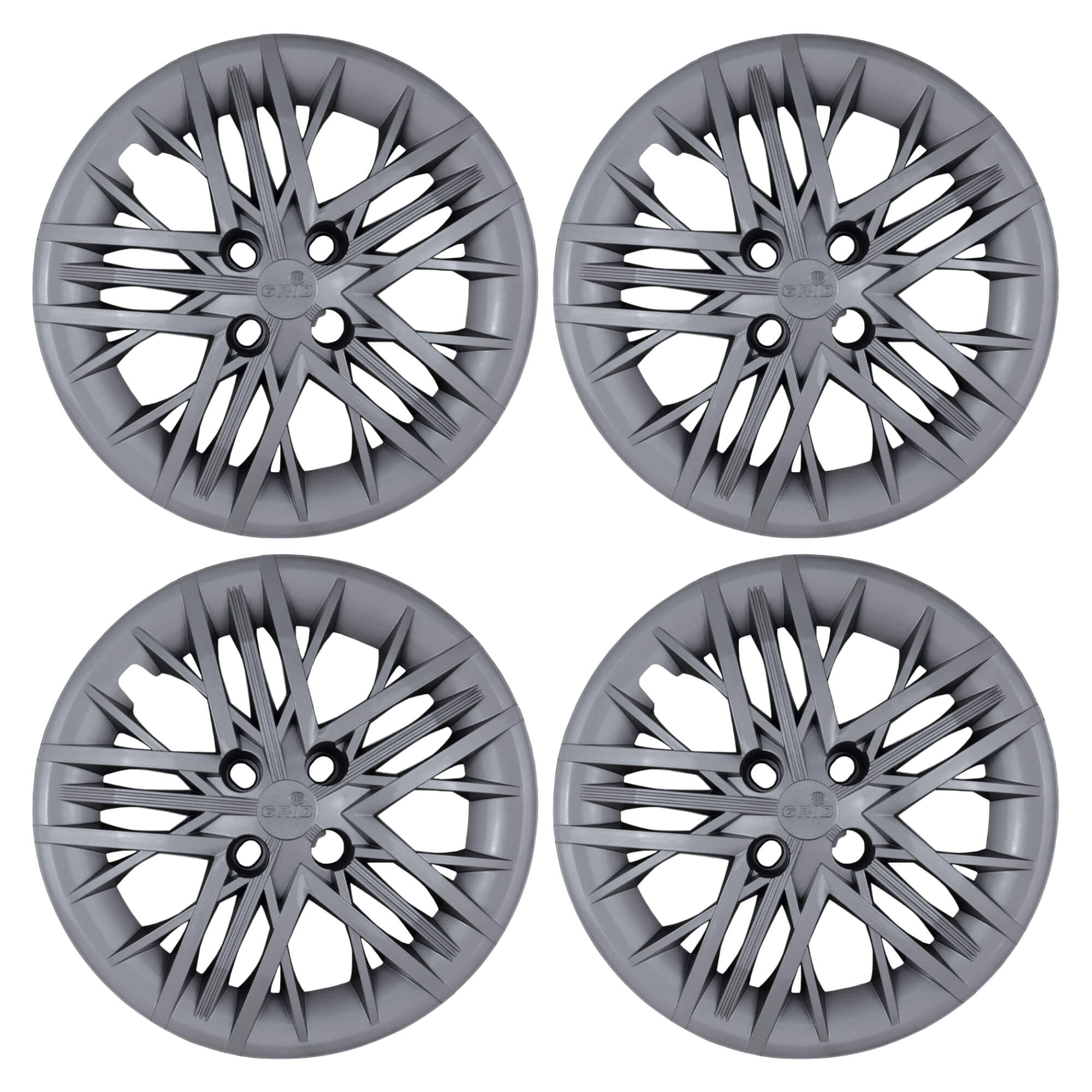 Calota Aro 15" cor Grafite Modelo Cronos 2025/2026 Jogo c/ 4 Calotas Grid - 226CP-GFT-E