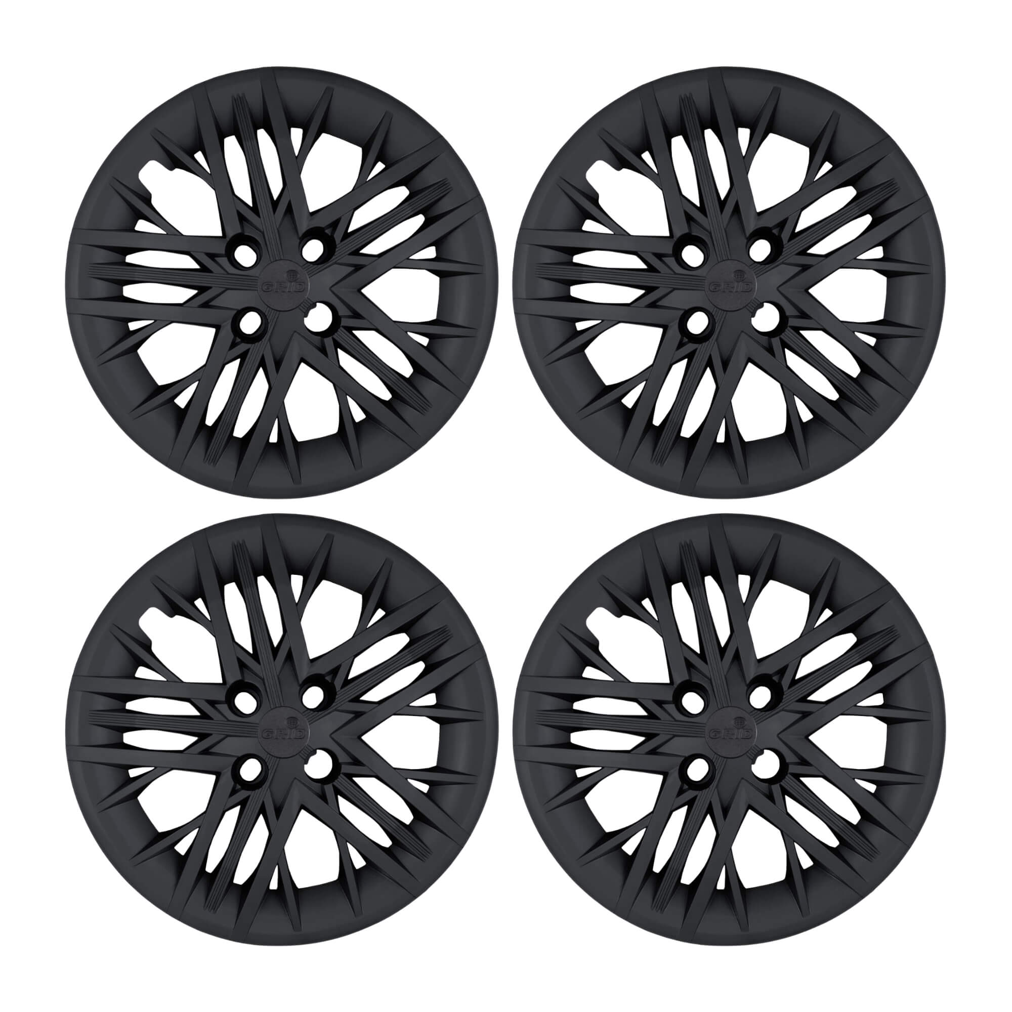 Calota Aro 15" cor Preto Fosco Modelo Cronos 2025/2026 Jogo c/ 4 Calotas Grid - 226CP-POF-E