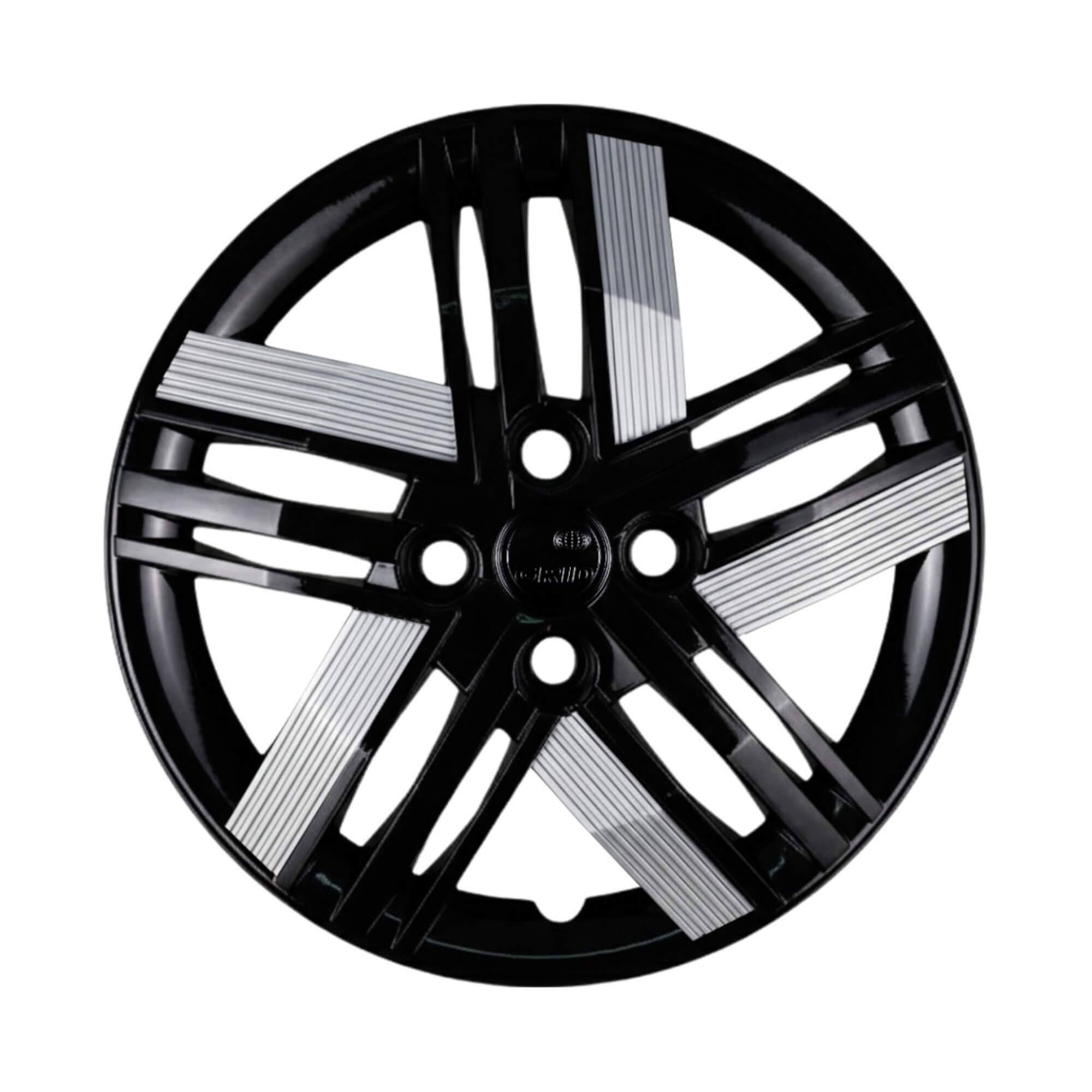 Calota Aro 14" cor Preto/Prata Modelo Mobi/Argo 2026 Jogo c/ 4 Calotas Grid - 232CB-PBP-E