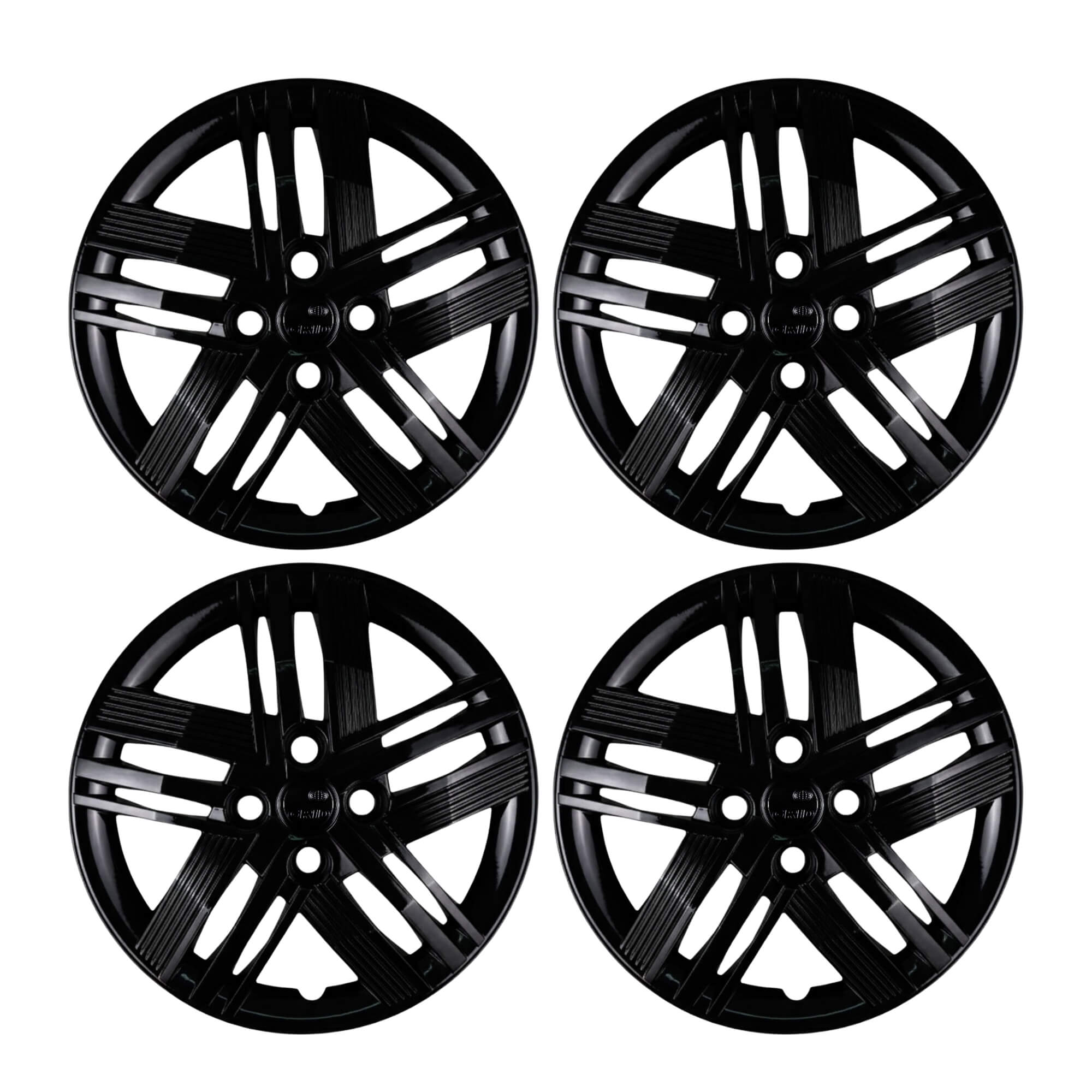 Calota Aro 14" cor Preto Brilho Modelo Mobi/Argo 2026 Jogo c/ 4 Calotas Grid - 232CB-POB-E