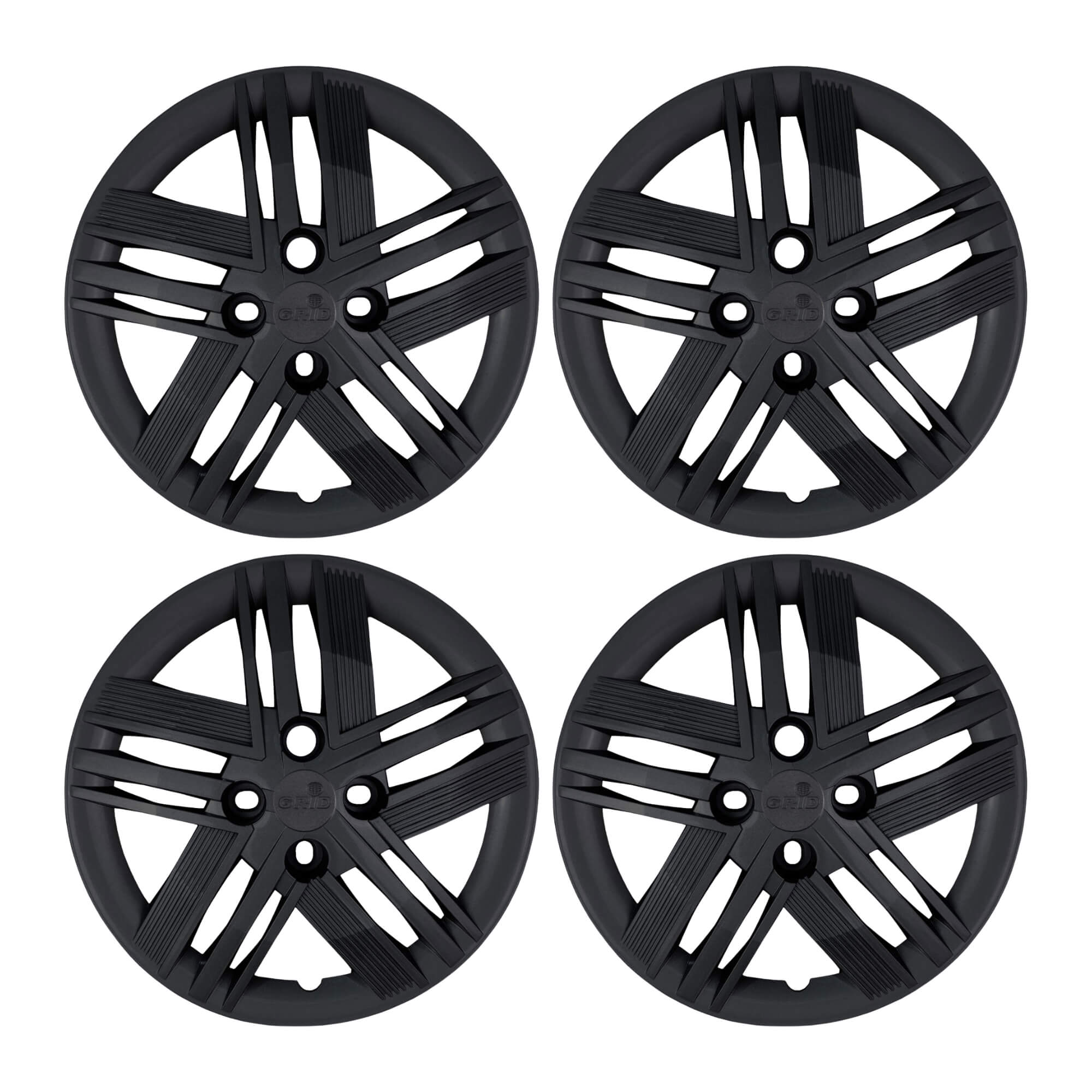 Calota Aro 14" cor Preto Fosco Modelo Mobi/Argo 2026 Jogo c/ 4 Calotas Grid - 232CB-POF-E