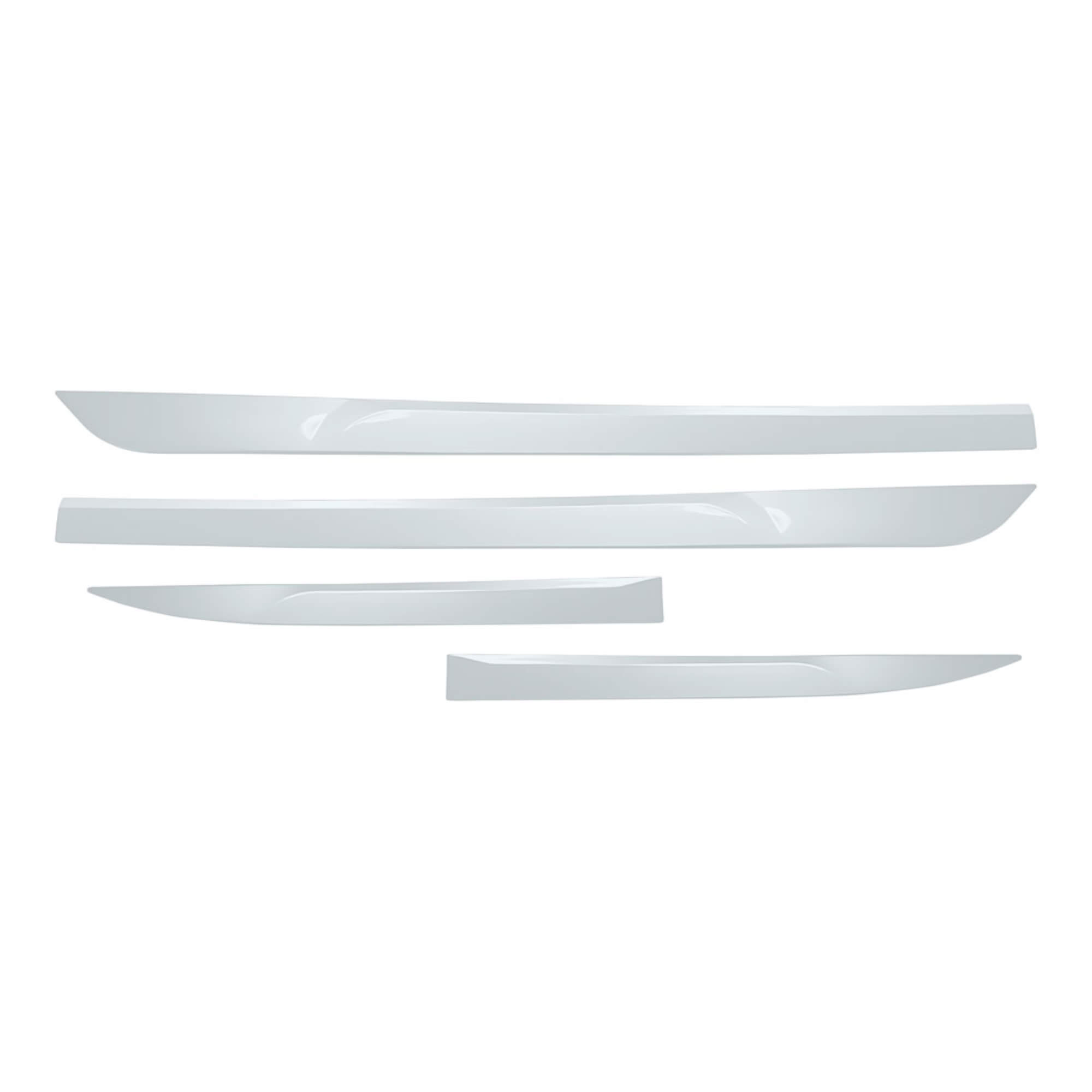 Friso Premium Cromo 4P Fit 2009 a 2021 4 Peças Branco Estelar Grid - PC3792-BCO