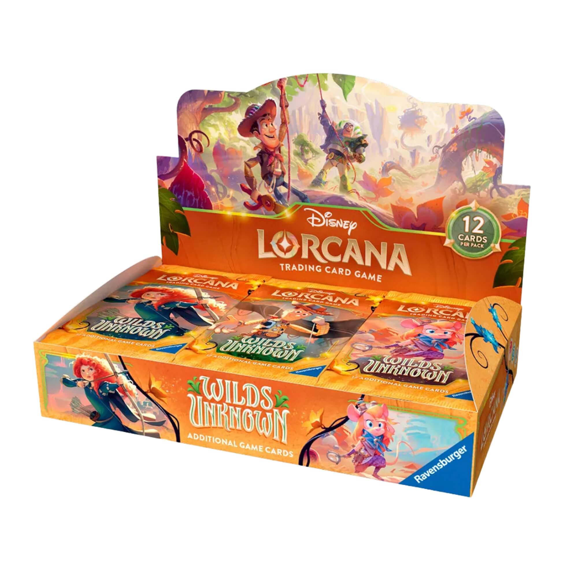Booster Box Disney Lorcana  Set 12 Wilds Unknow Cards Packs Inglês Display Copag - 83610