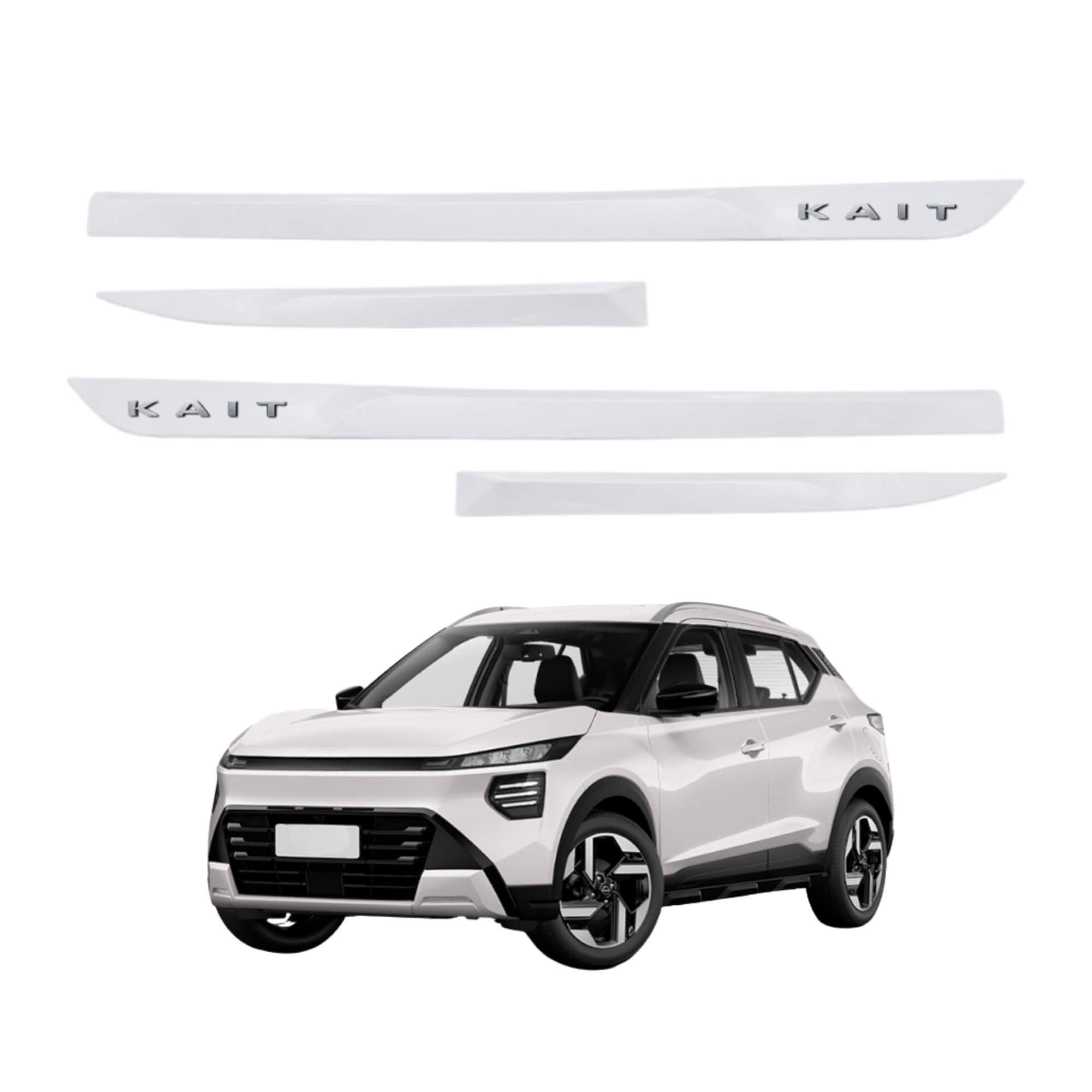 Friso Premium Cromo 4P Kait A partir de 2026 4 Peças Branco Diamond Grid - PC4195-BCO