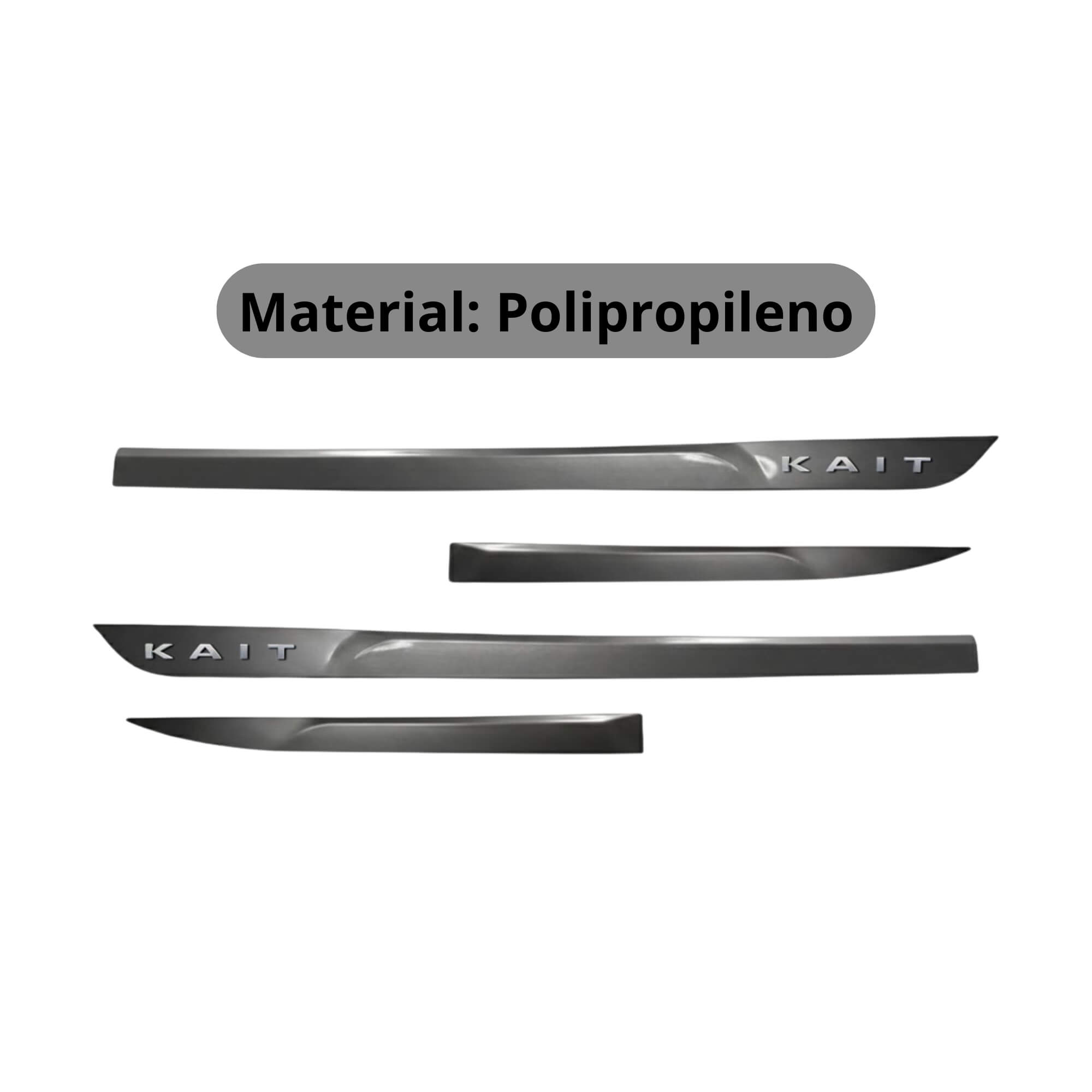 Friso Premium Cromo 4P Kait A partir de 2026 4 Peças Cinza Grafite Grid - PC4196-CZA