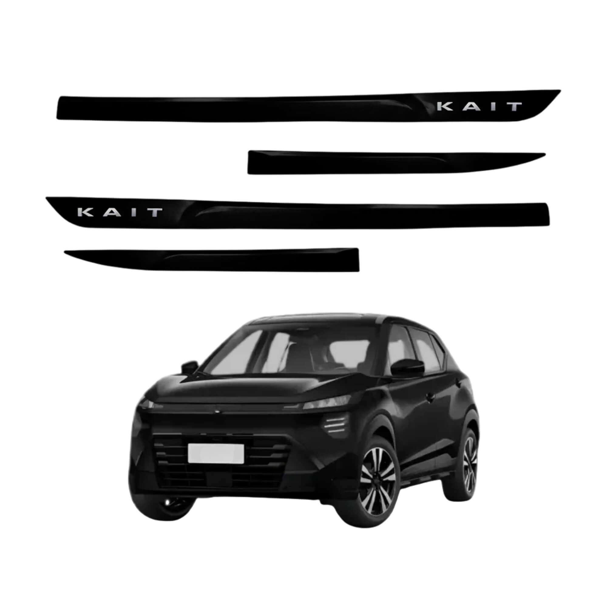 Friso Premium Cromo 4P Kait A partir de 2026 4 Peças Preto Premium Grid - PC4198-PTO