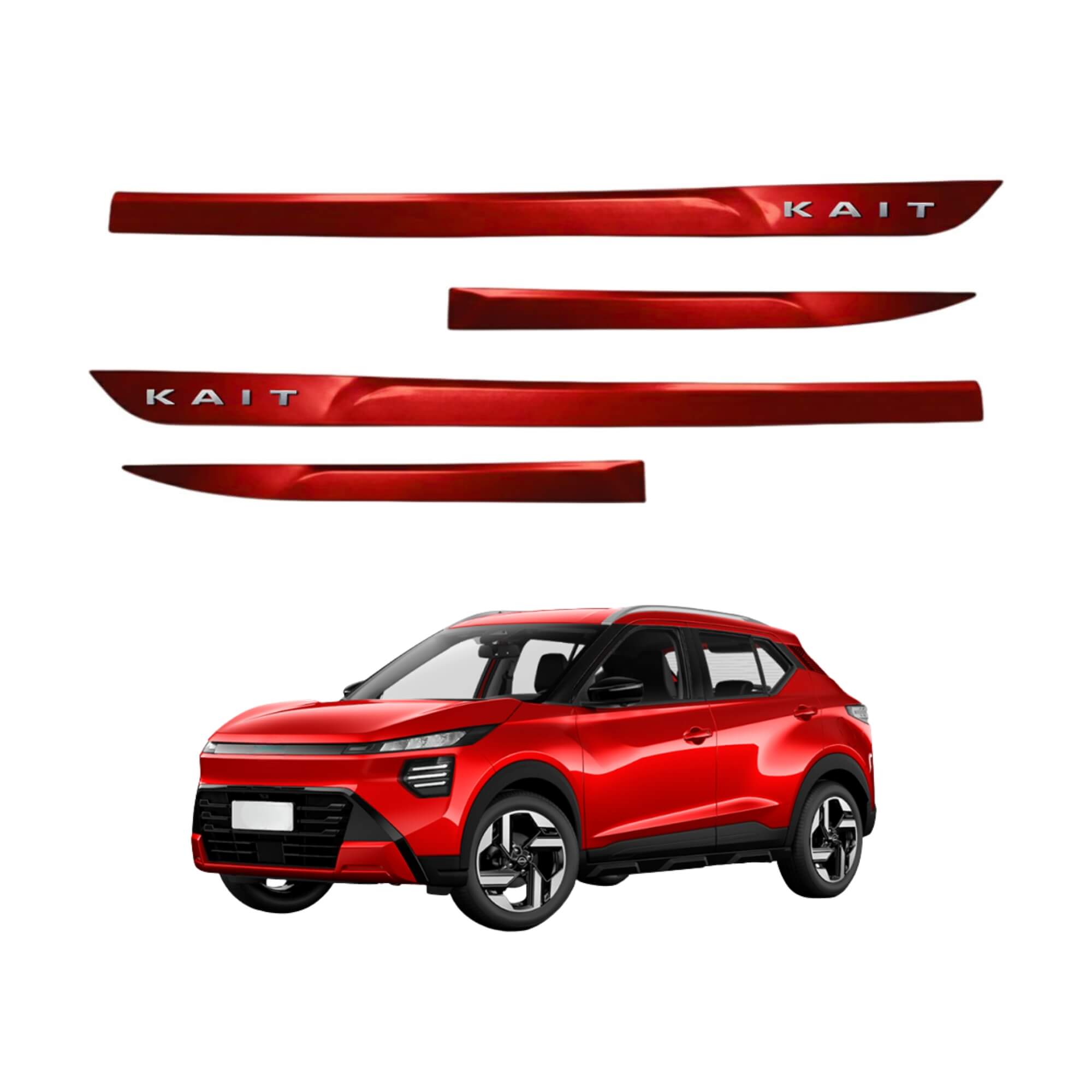 Friso Premium Cromo 4P Kait A partir de 2026 4 Peças Vermelho Malbec Grid - PC4199-VEM