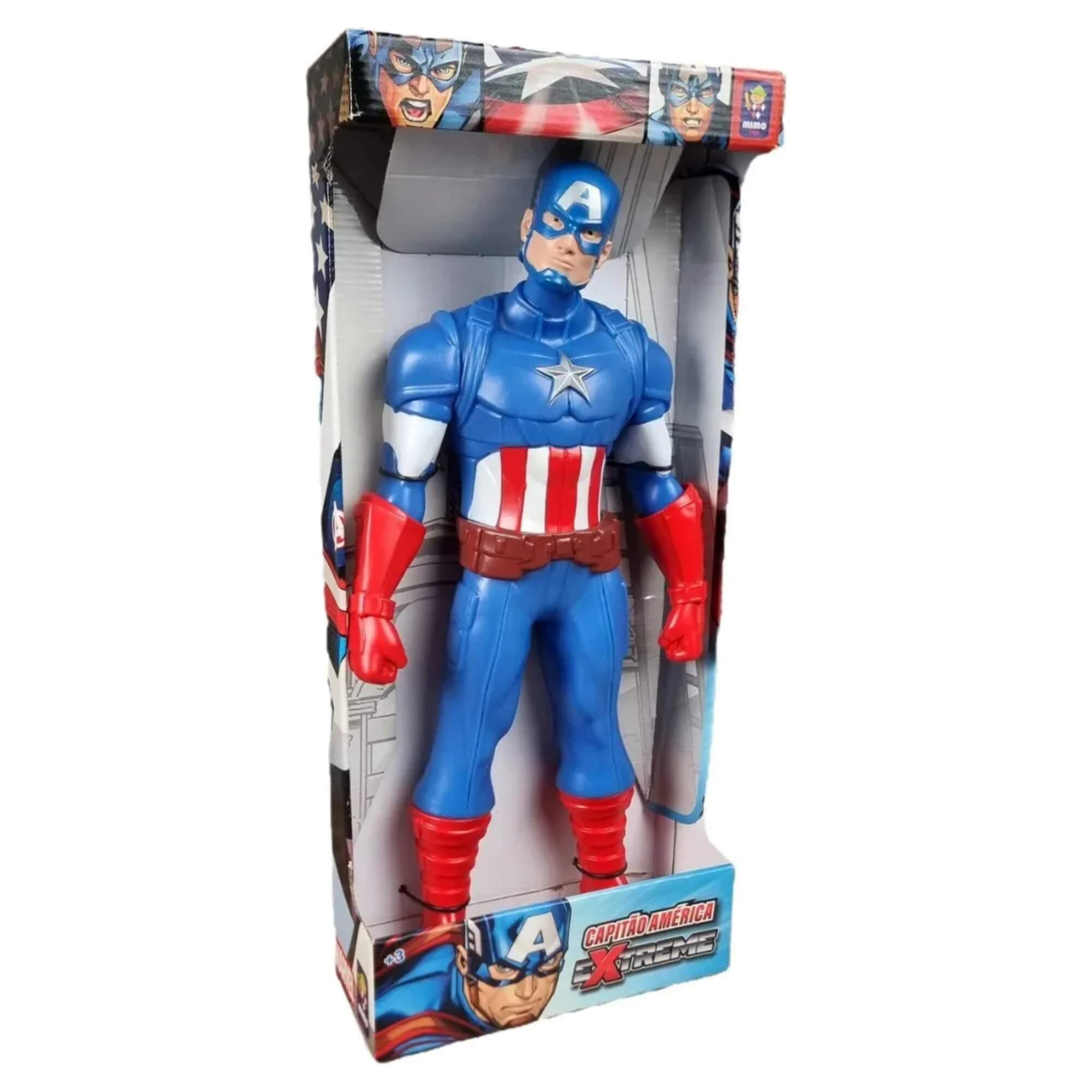 Boneco Capitão América Extreme Marvel 45cm Mimo Toys - 1132