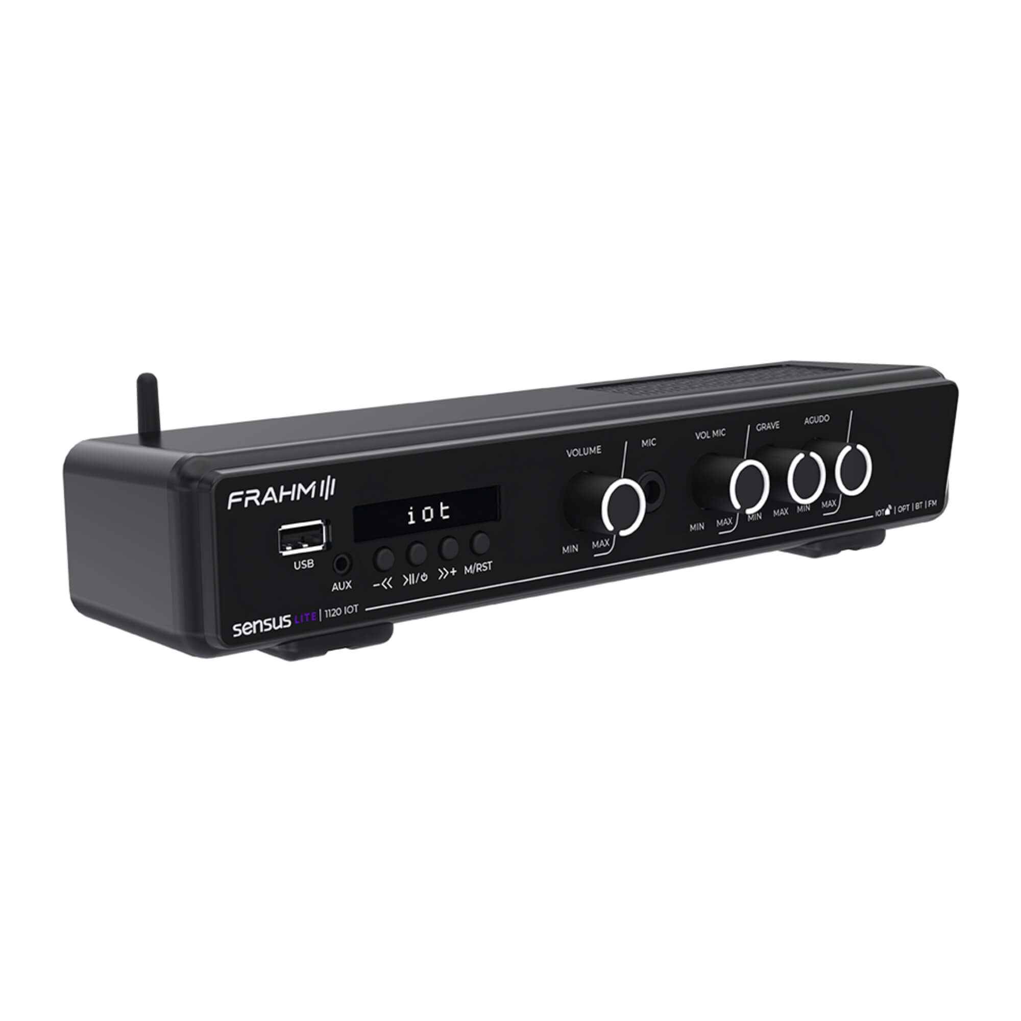 Amplificador Sensus Lite 1120 IOT 120W Wi-Fi Bluetooth USB FM Classe D Frahm - 32798