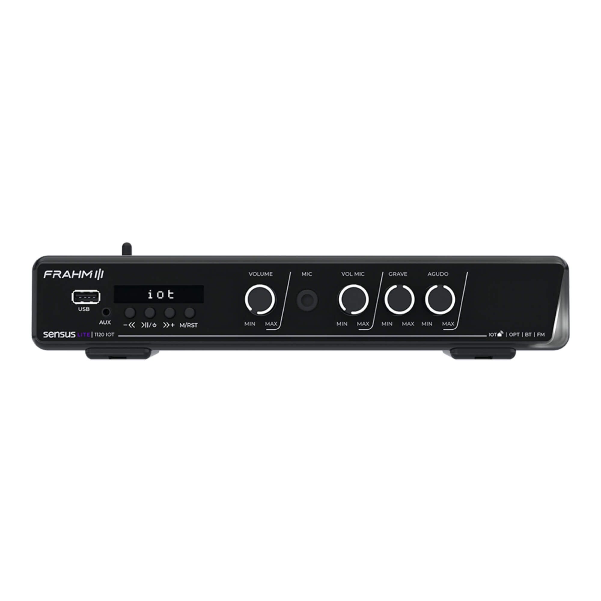 Amplificador Sensus Lite 1120 IOT 120W Wi-Fi Bluetooth USB FM Classe D Frahm - 32798