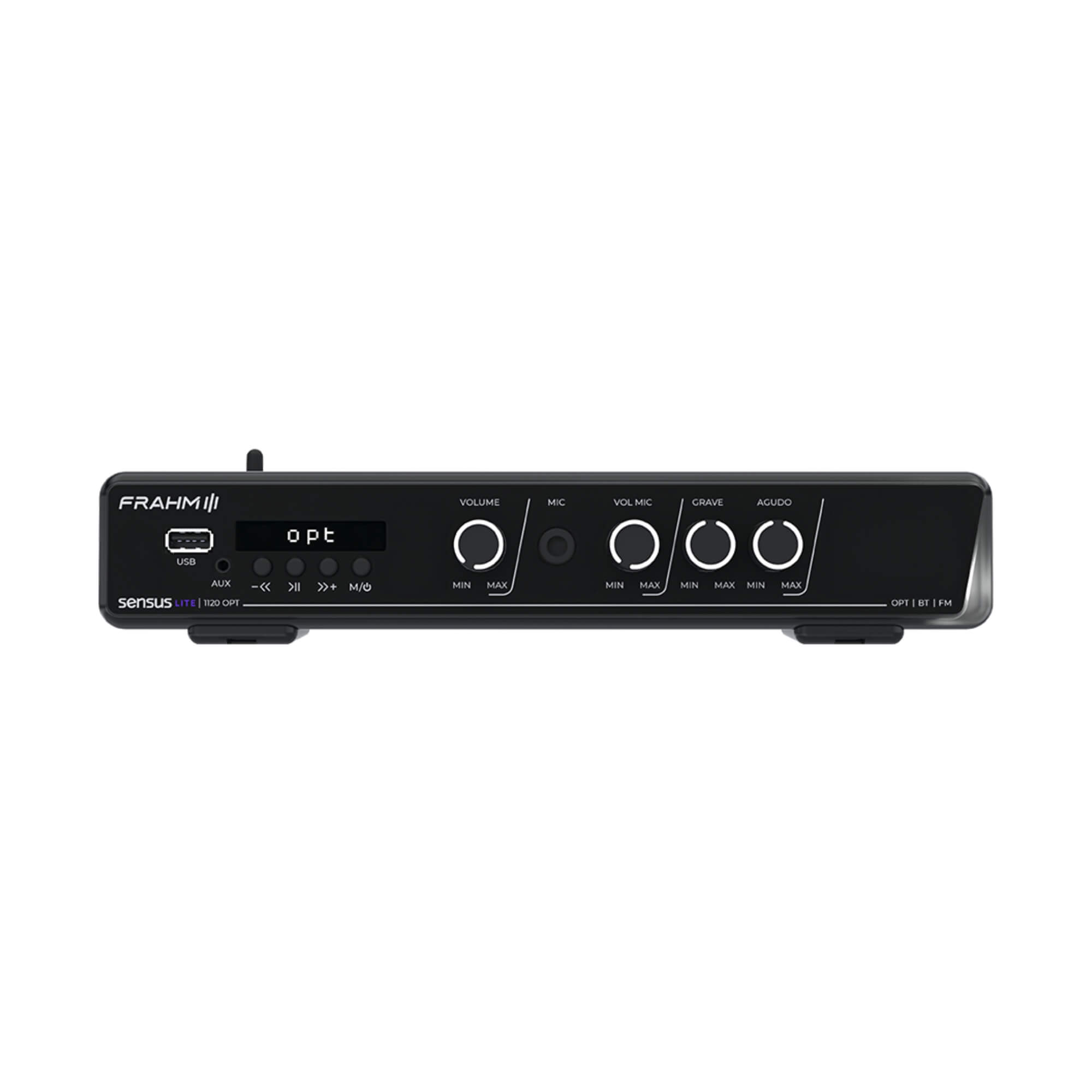 Amplificador Sensus Lite 1120 OPT 120W Bluetooth USB FM Óptico Bivolt Frahm - 32787