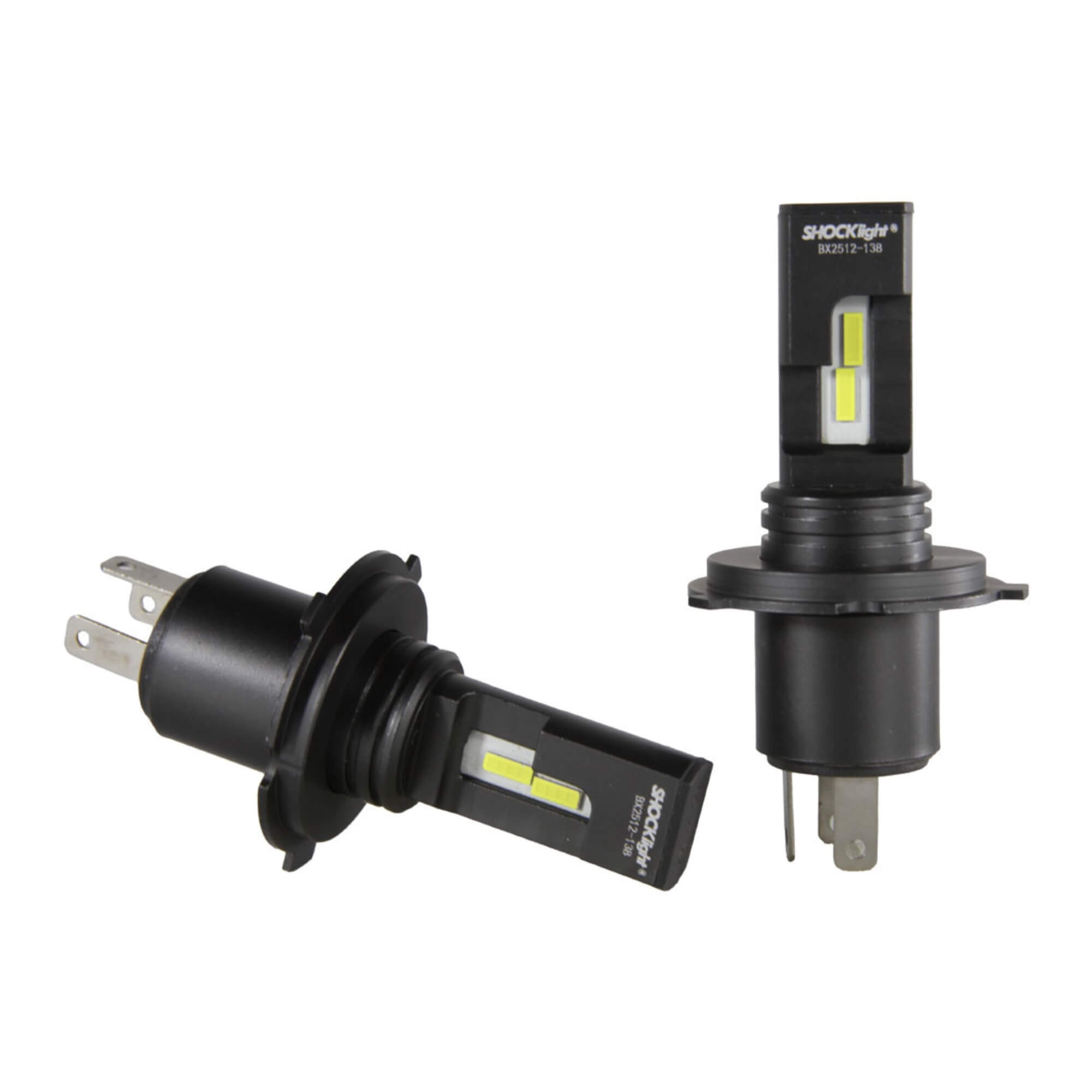 Par de Lâmpadas Led S14 Ultra Nano H4 6000K 5000 Lumens 12V Shocklight - SLL-140004U