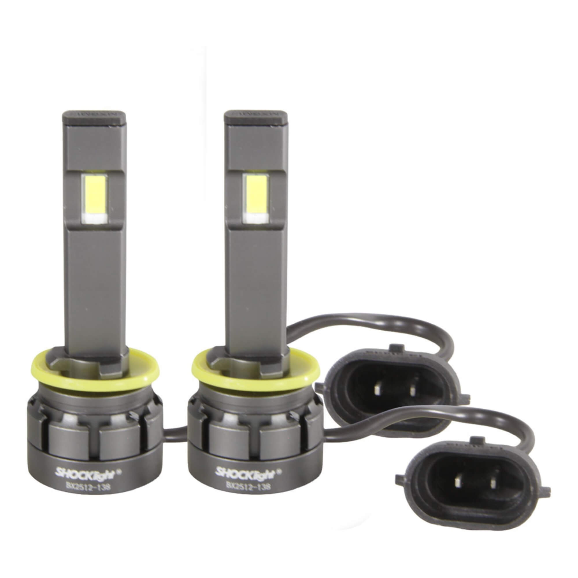 Par de Lâmpadas Led S14 Ultra Nano H27 6000K 5000 Lumens 12V Shocklight - SLL-140027U