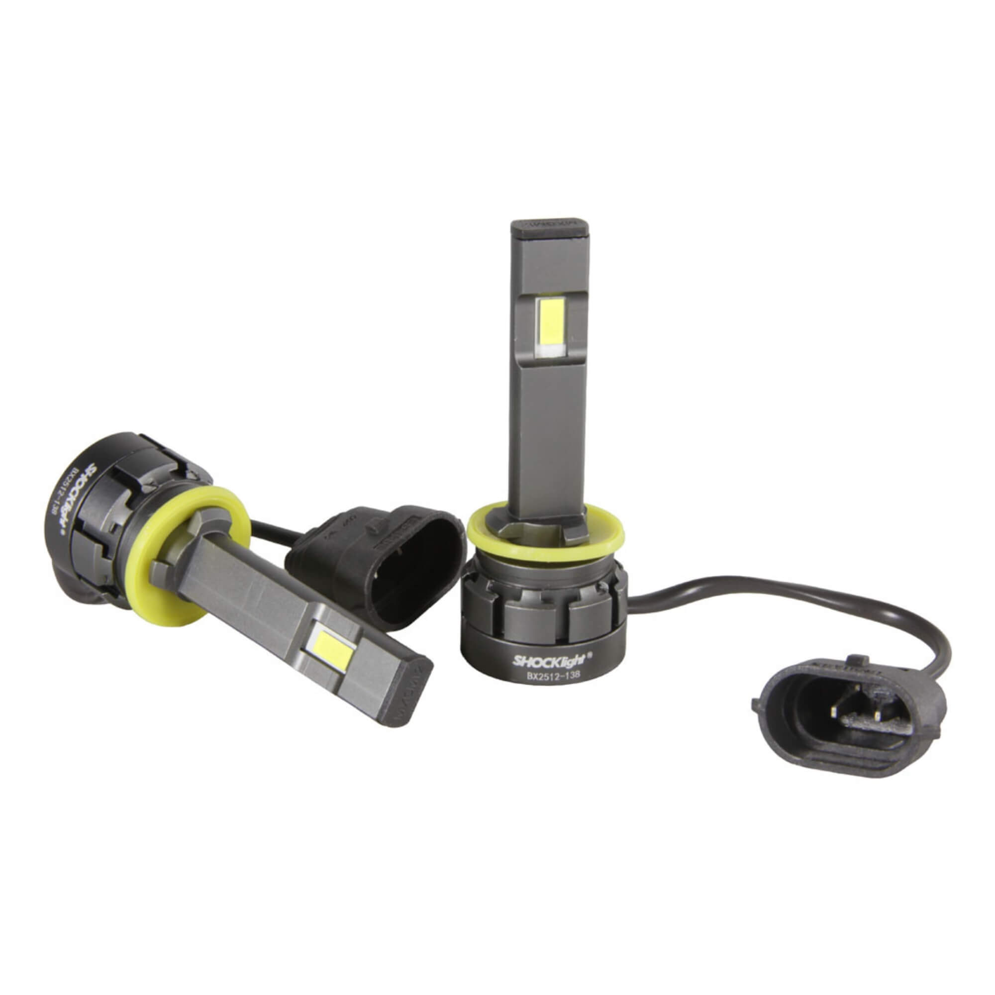 Par de Lâmpadas Led S14 Ultra Nano H27 6000K 5000 Lumens 12V Shocklight - SLL-140027U