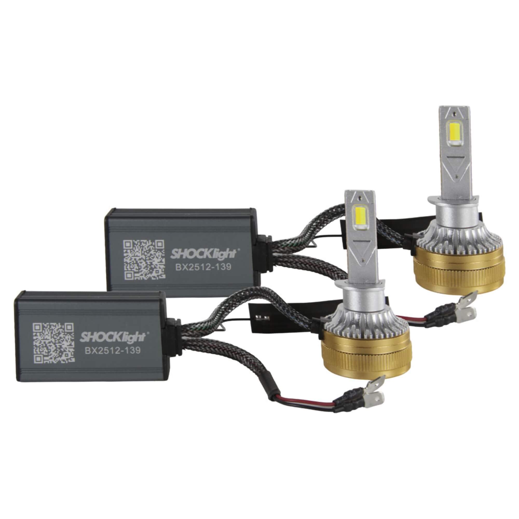 Par de Lâmpadas Ultraled A.I. H1 3000K~8000K 5000LM 12V Shocklight - SLL-H1-AI