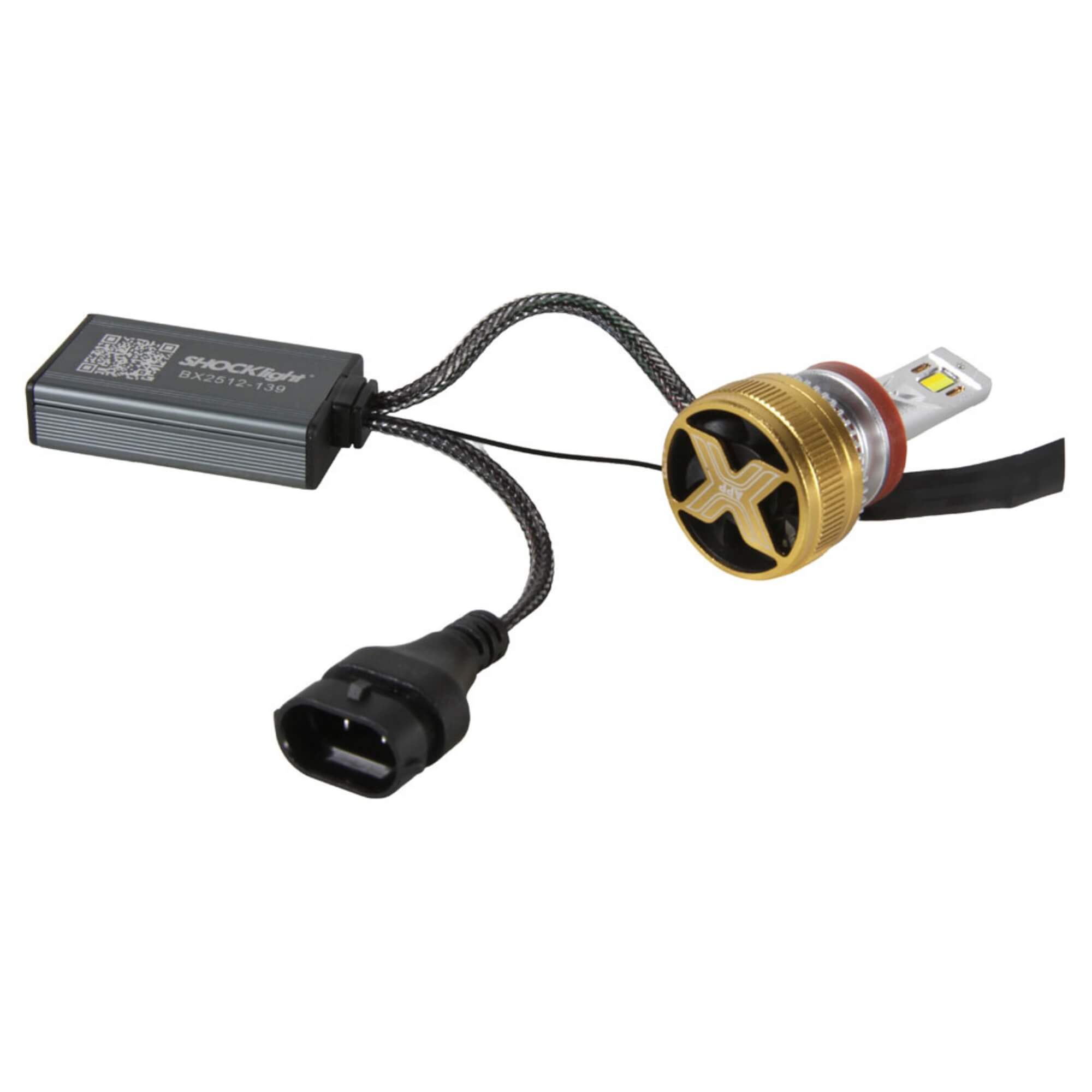 Par de Lâmpadas Ultraled A.I. H11 3000K~8000K 5000LM 12V Shocklight - SLL-H11-AI