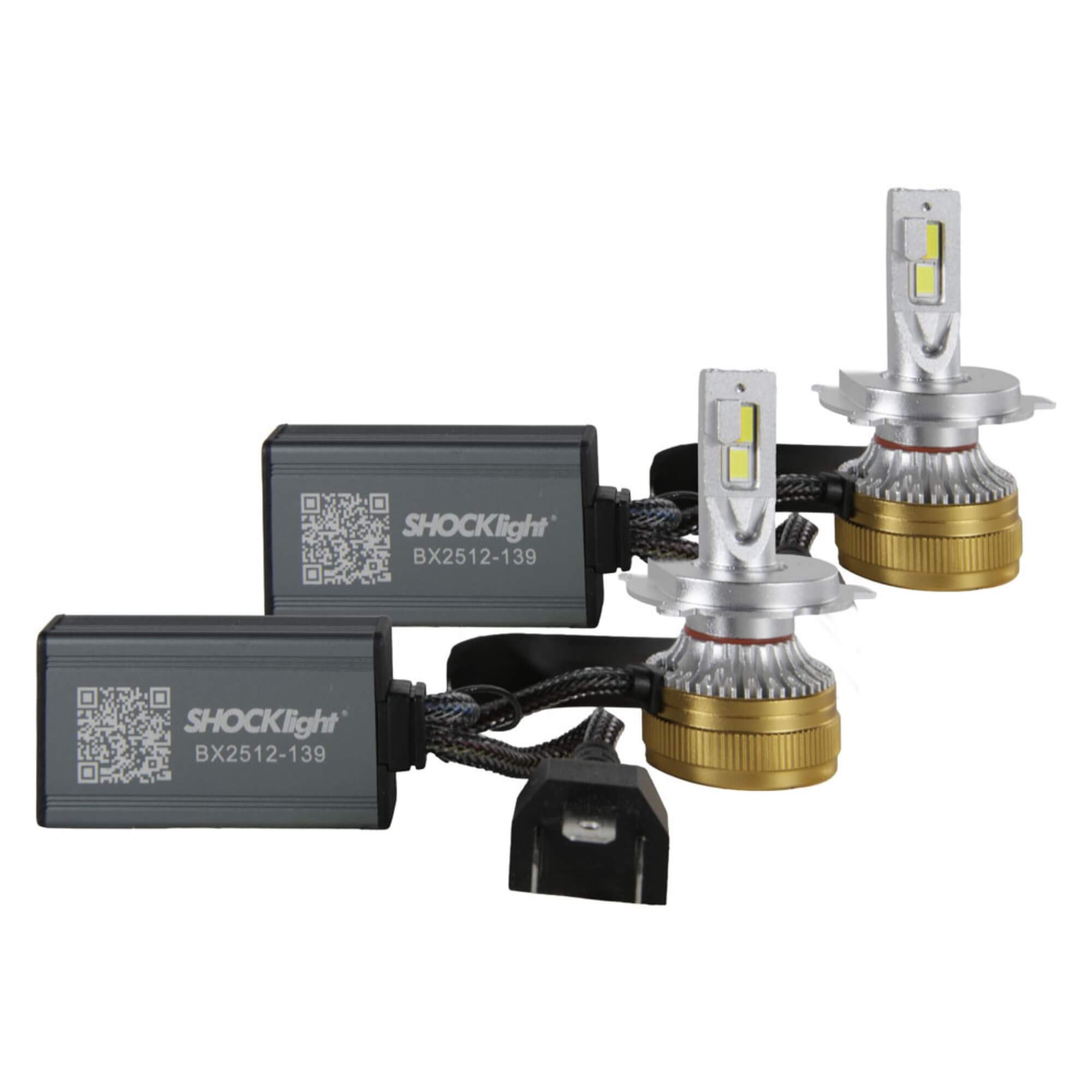 Par de Lâmpadas Ultraled A.I. H4 3000K~8000K 5000LM 12V Shocklight - SLL-H4-AI