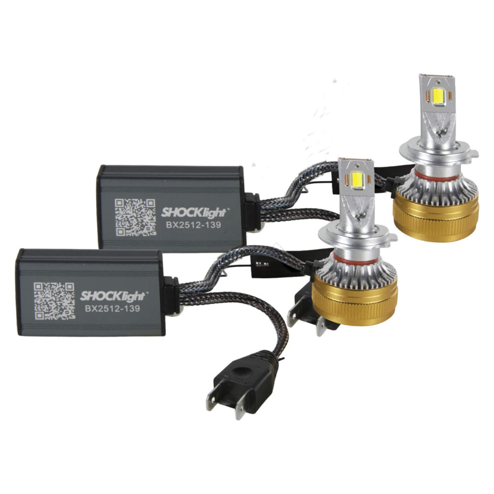 Par de Lâmpadas Ultraled A.I. H7 3000K~8000K 5000LM 12V Shocklight - SLL-H7-AI